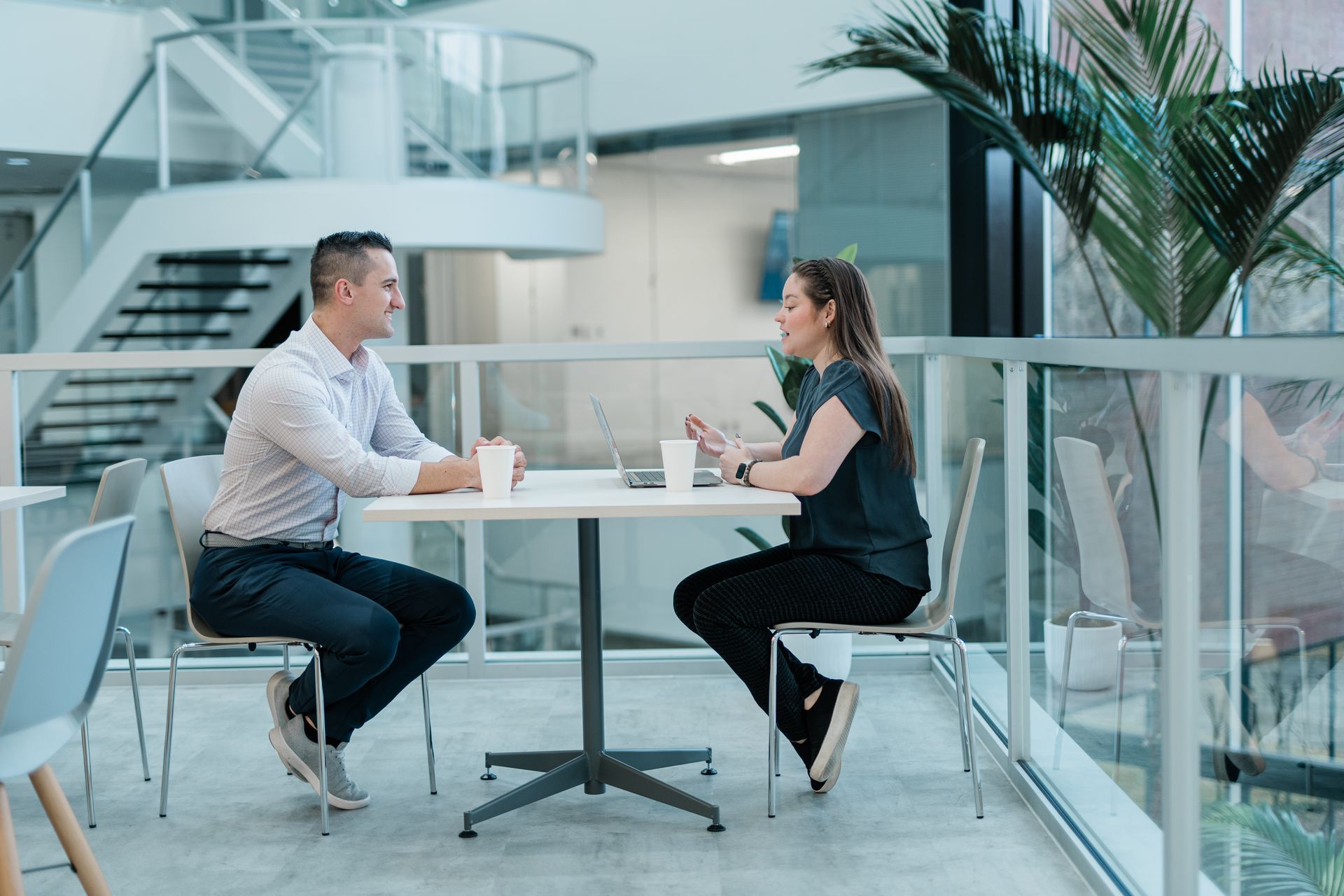 2 people at a table in Angleton