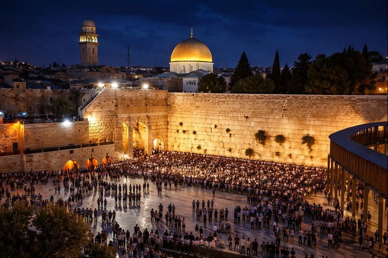 סיור בר מצווה בכותל המערבי עם זיו בצלאל