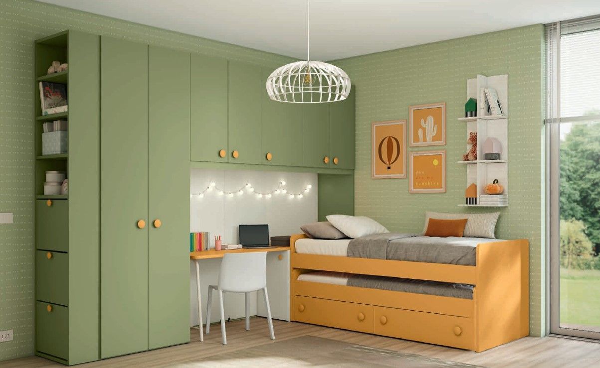 armadio a ponte e letti scorrevoli cameretta Arredo Casa Roma Capena