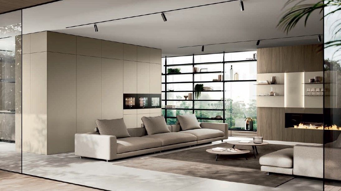 cucina integrata living Febal Arredo Casa Roma Capena