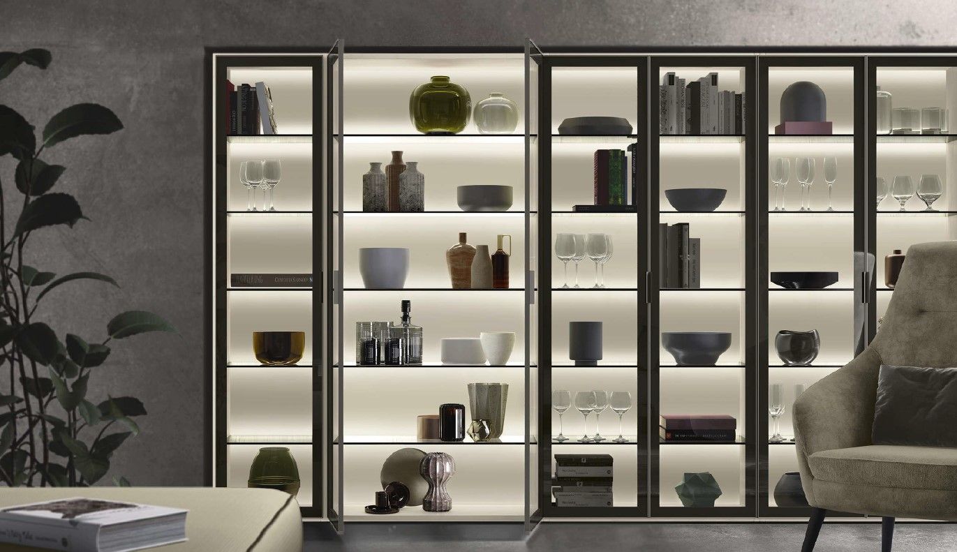 vetrine illuminate Febal Casa Arredo Casa Roma Capena