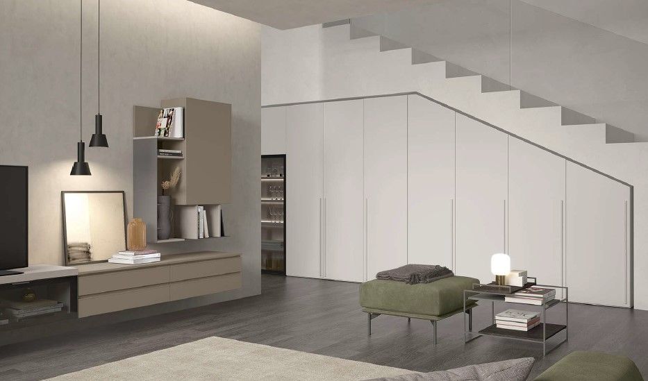 mobili su misura sottoscala living Arredo Casa Roma Capena