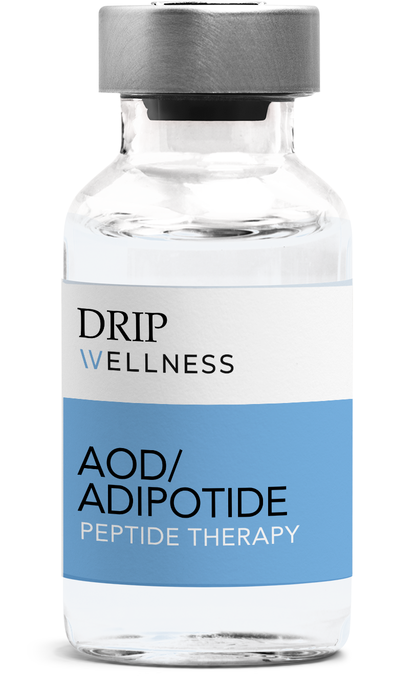 Vial of AOD/Adipotide peptide therapy.
