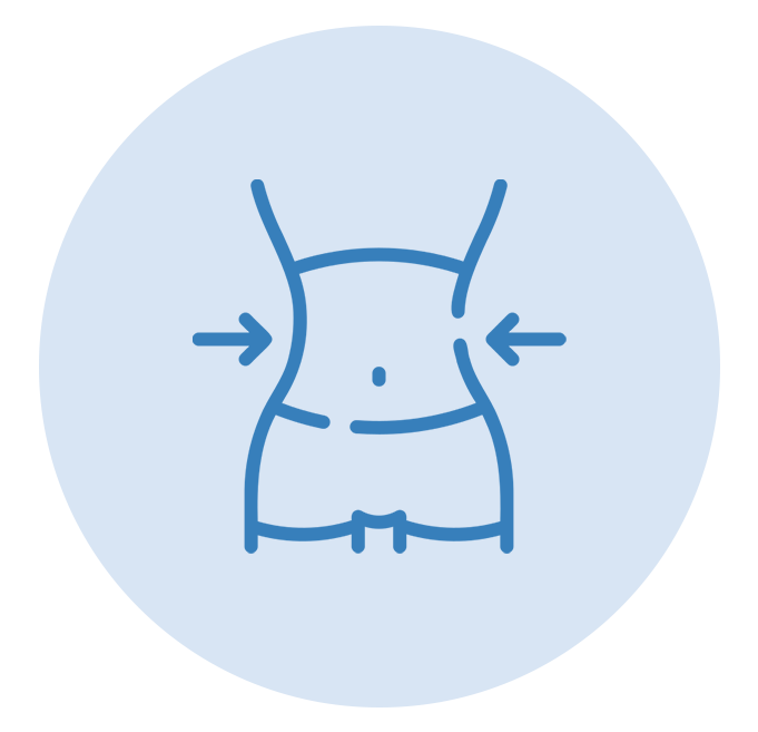 Stethoscope icon on a light blue background.