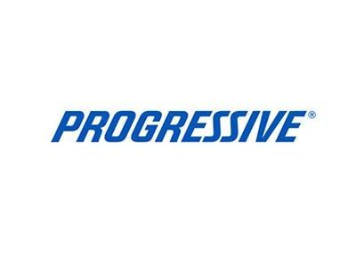 Progressive Insurance logo in blue text.
