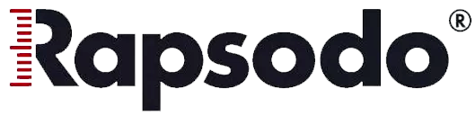 Rapsodo logo, dark text with the 