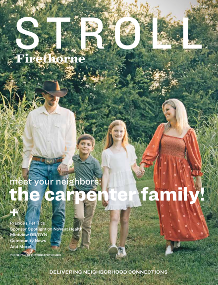 Woman demonstrating therapy, with text