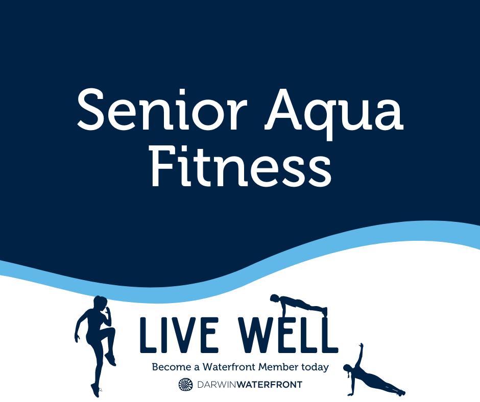 Senior Aqua Fitness ad. Text: 