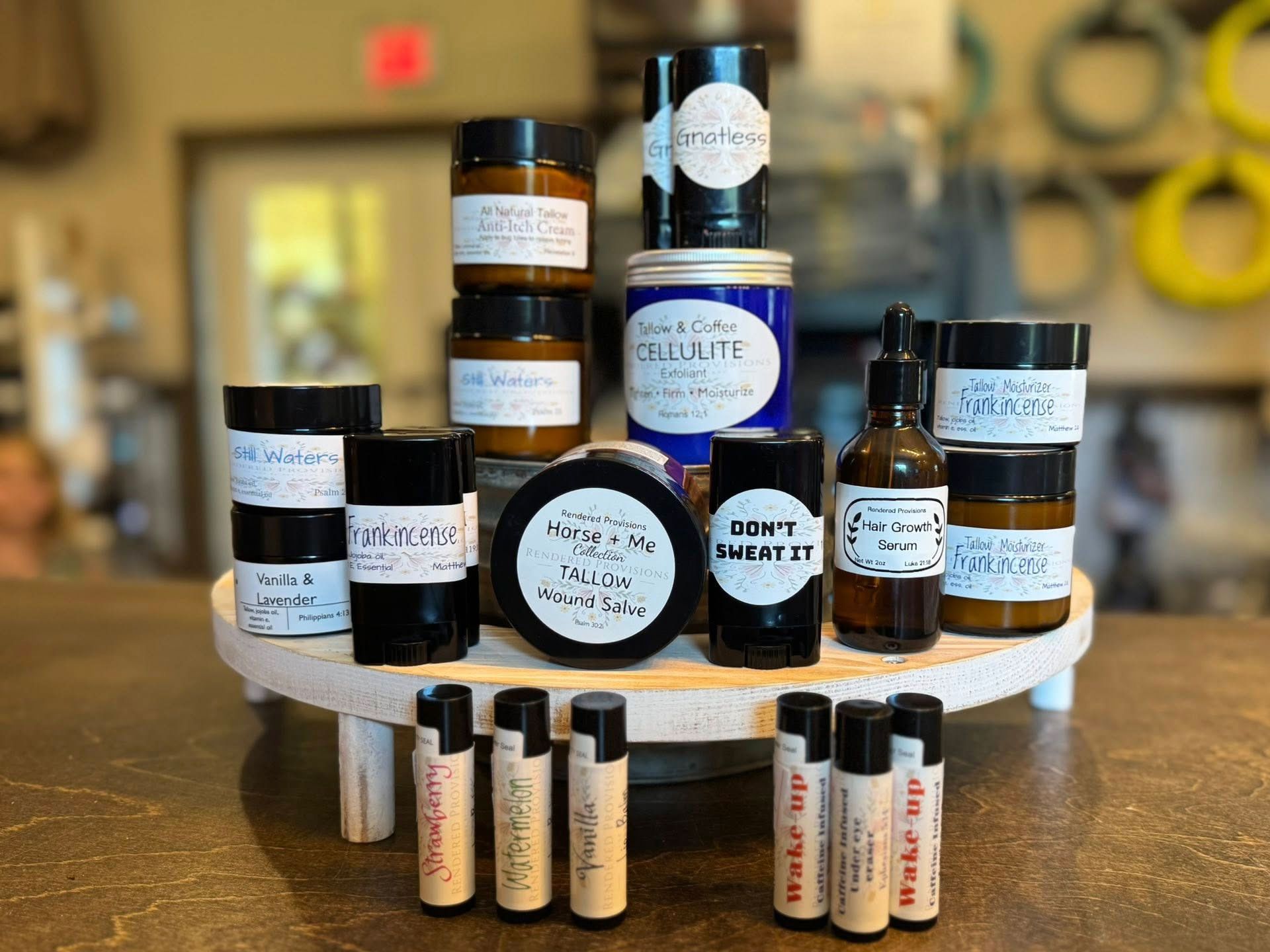 Assortment of beauty products 