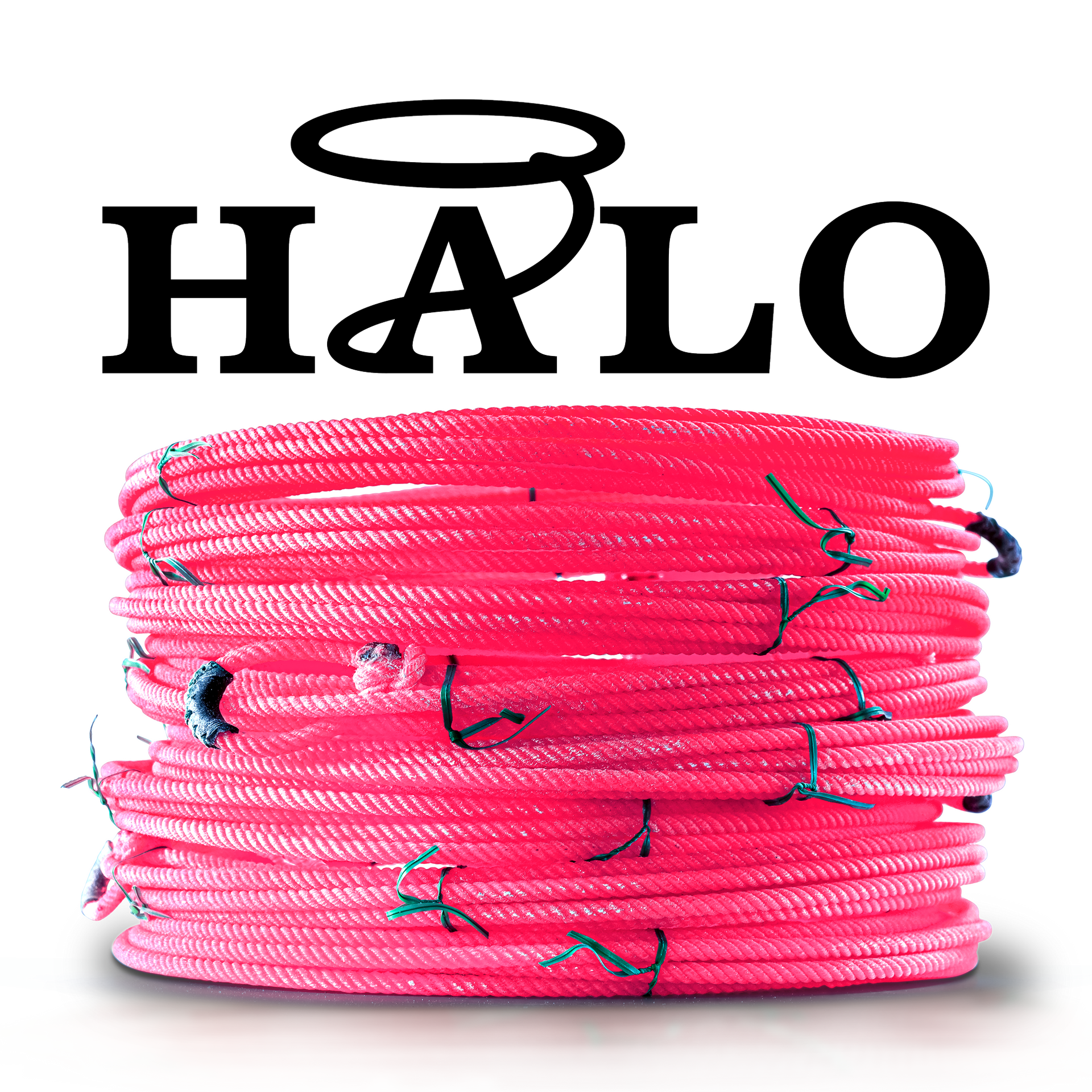 Pink rope coil with The Halo above