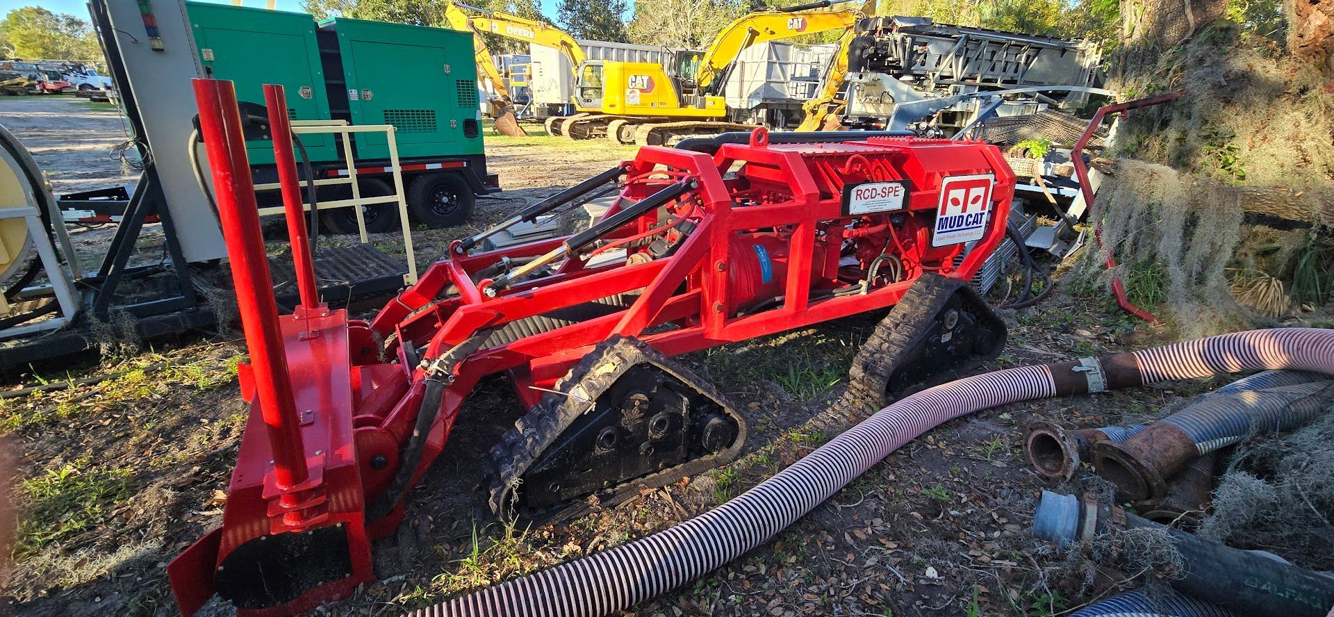 A Red Advanced  ROV Dredging Machine