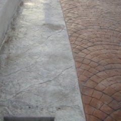 pavimento in cemento stampato