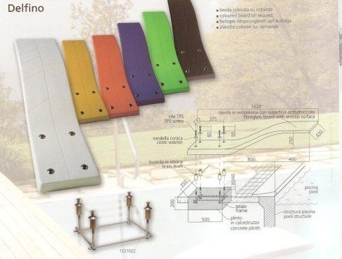 Accessori piscina colori diversi