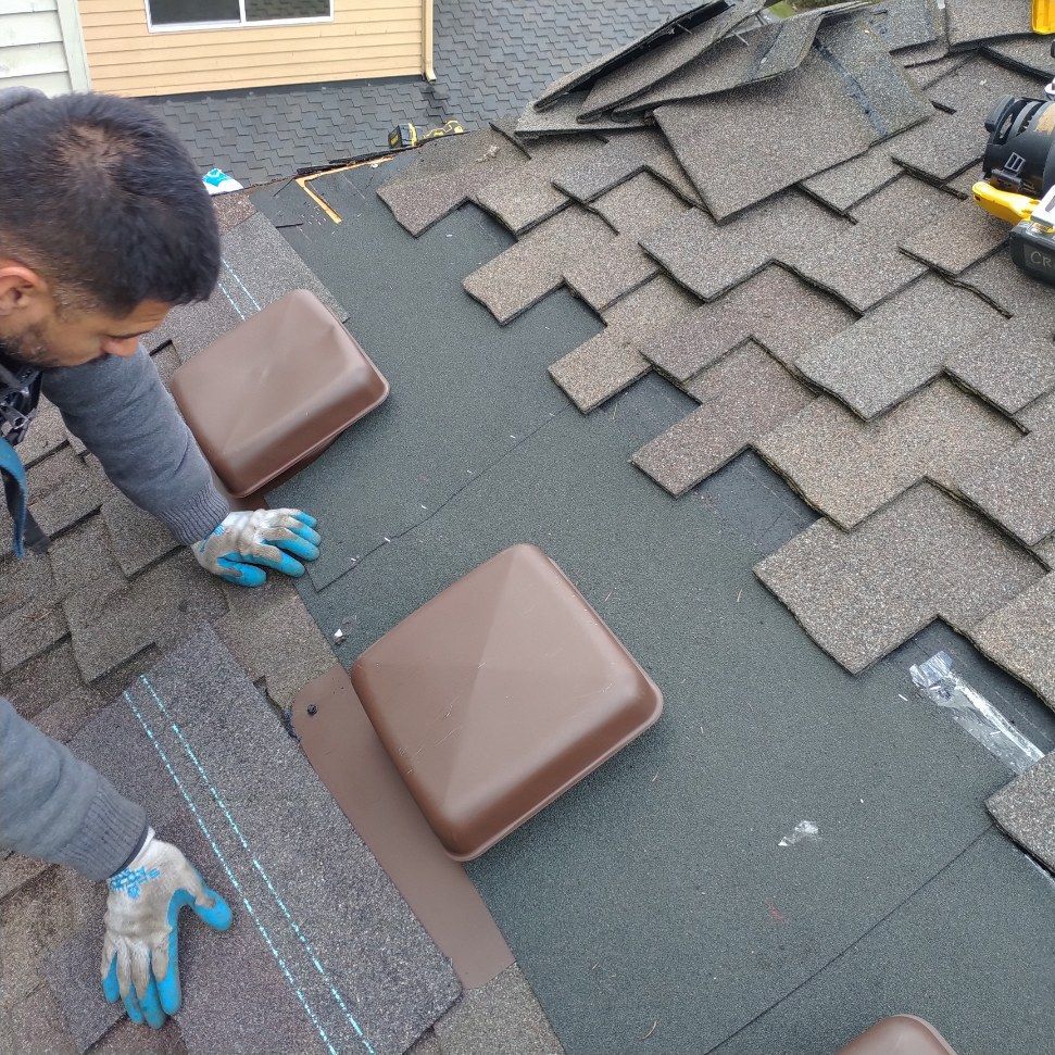 a tool kit on a roof 