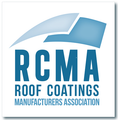 RCMA Roof Coatings Manufacturers Association logo in blue and gray