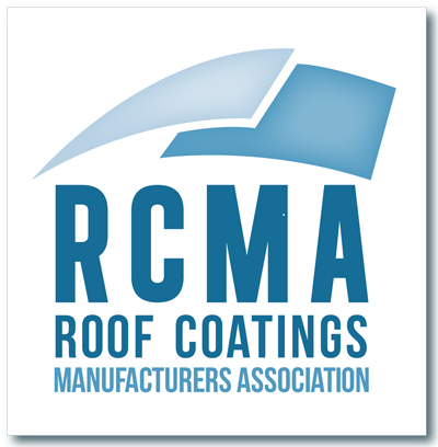 RCMA Roof Coatings Manufacturers Association logo in blue and gray