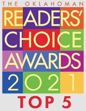 The Oklahoman Readers' Choice Awards logo, brightly colored with 