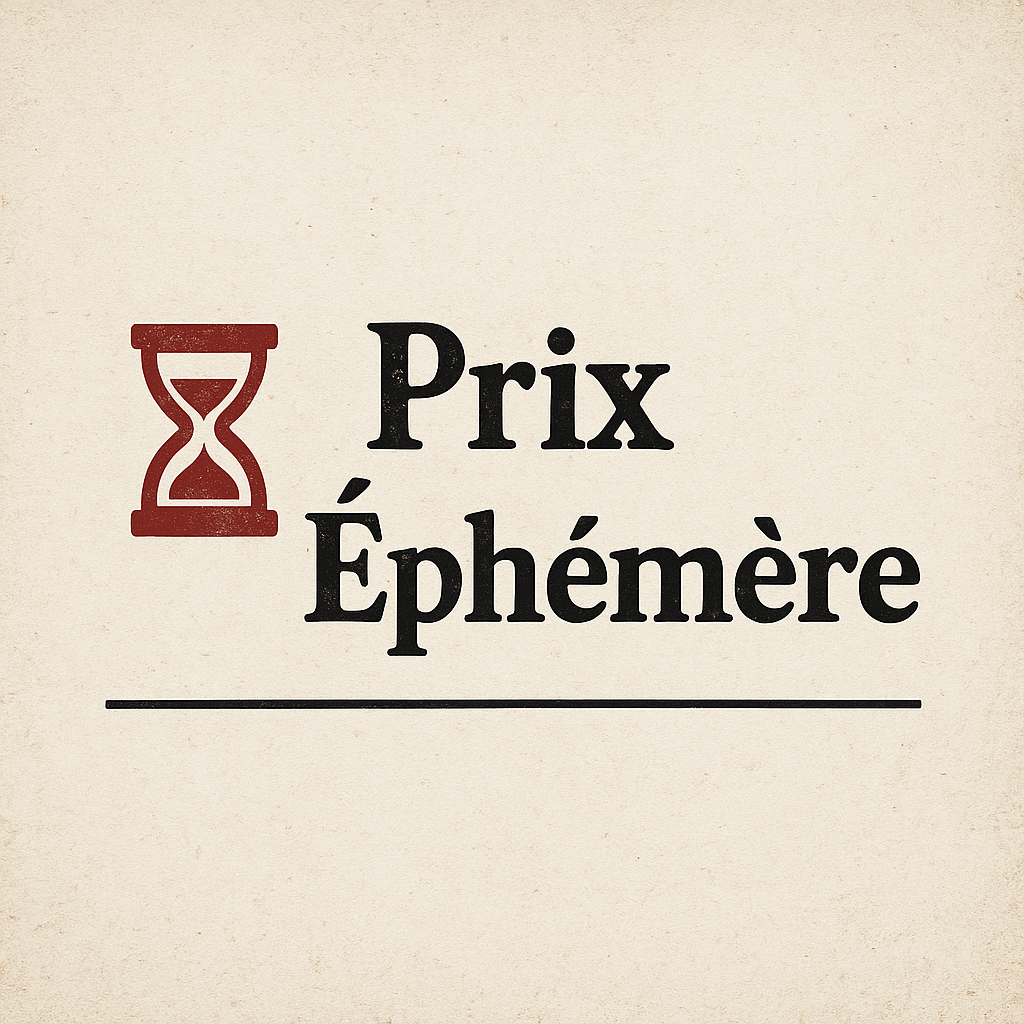 Prix éphémère !