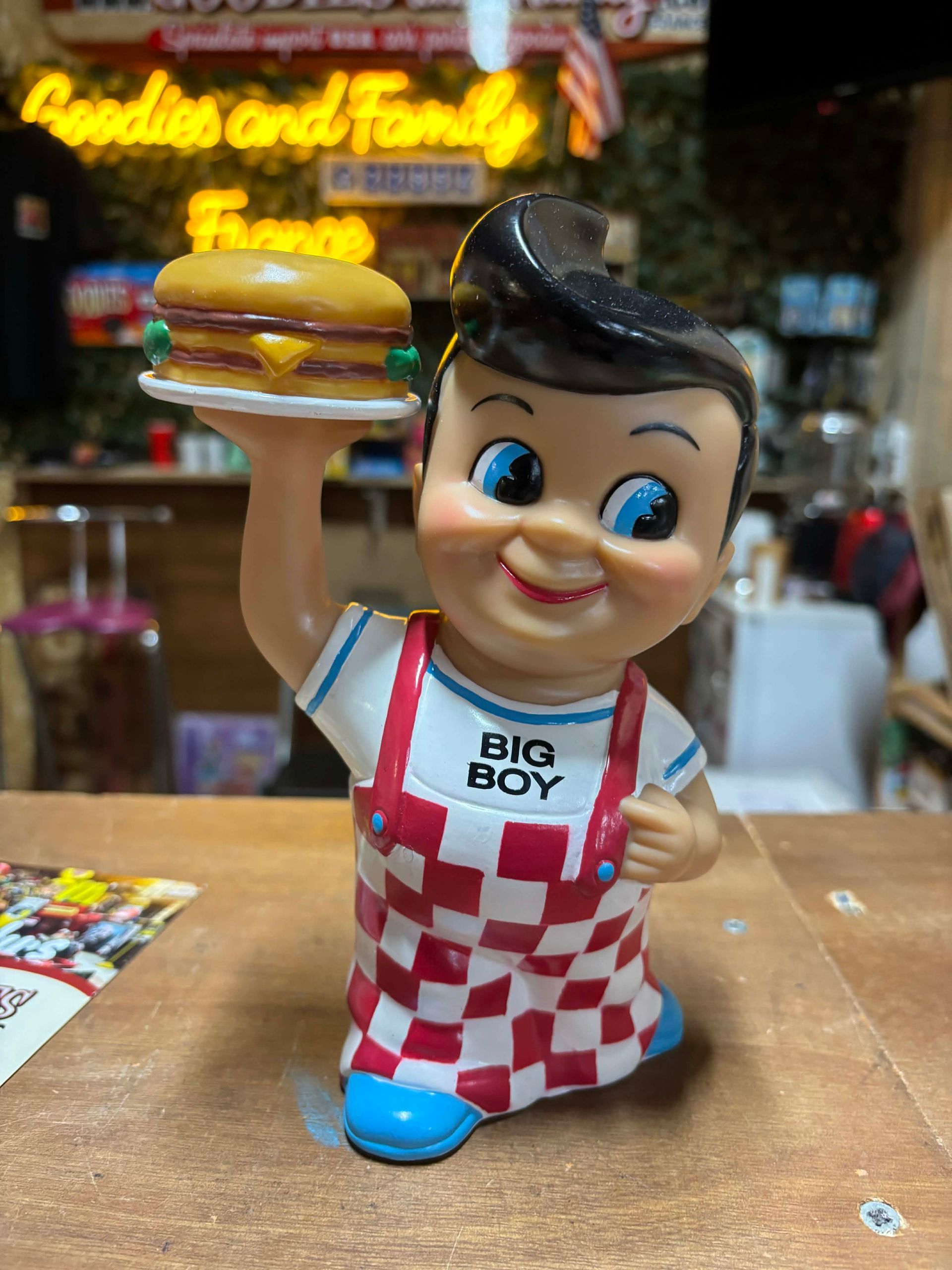Big Boy – Figurine vintage modèle chaussures bleues (USA)