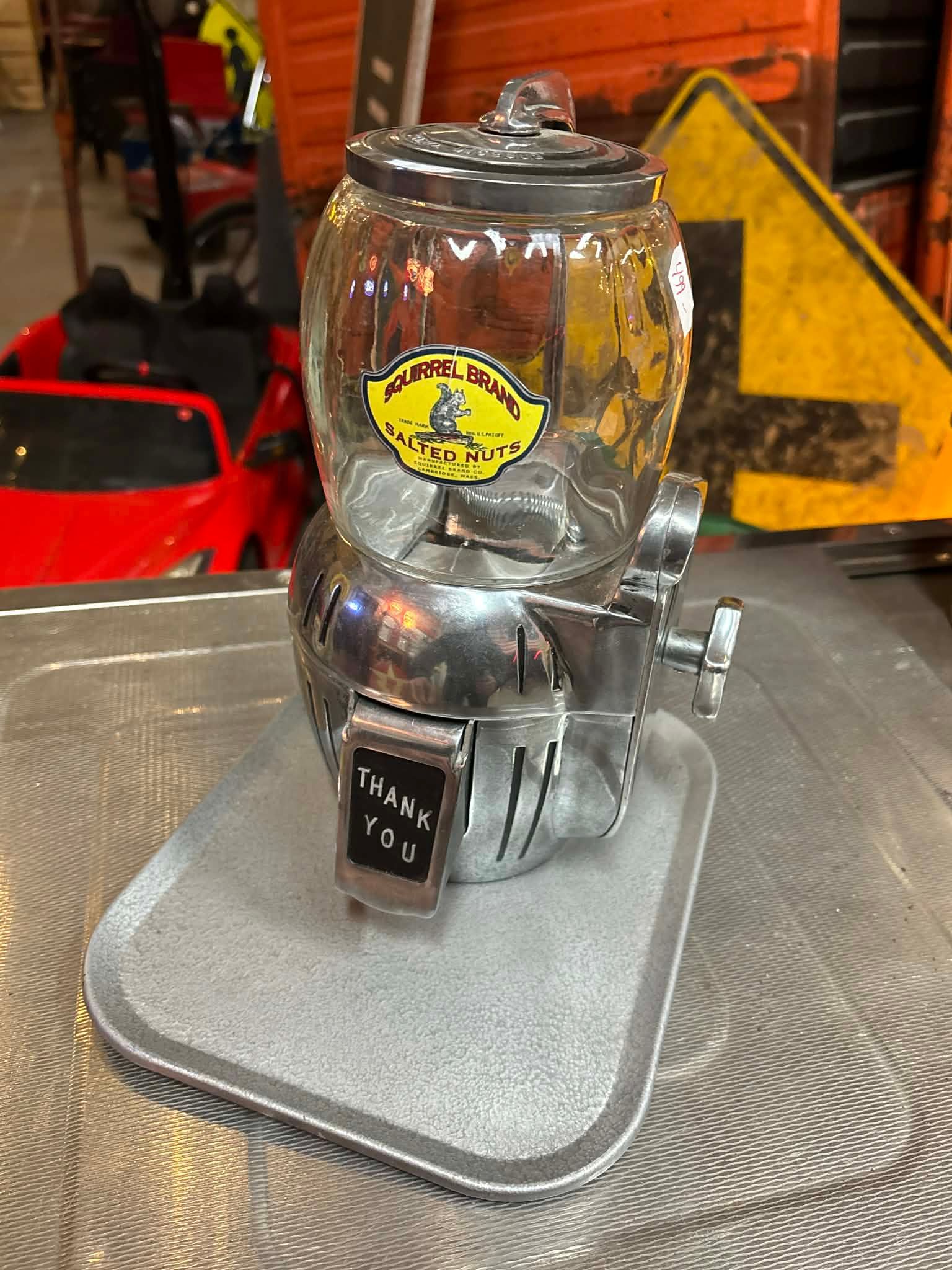 Distributeur ancien Atlas Bantam – USA – Circa 1947 – Bocal verre – Complet avec clé