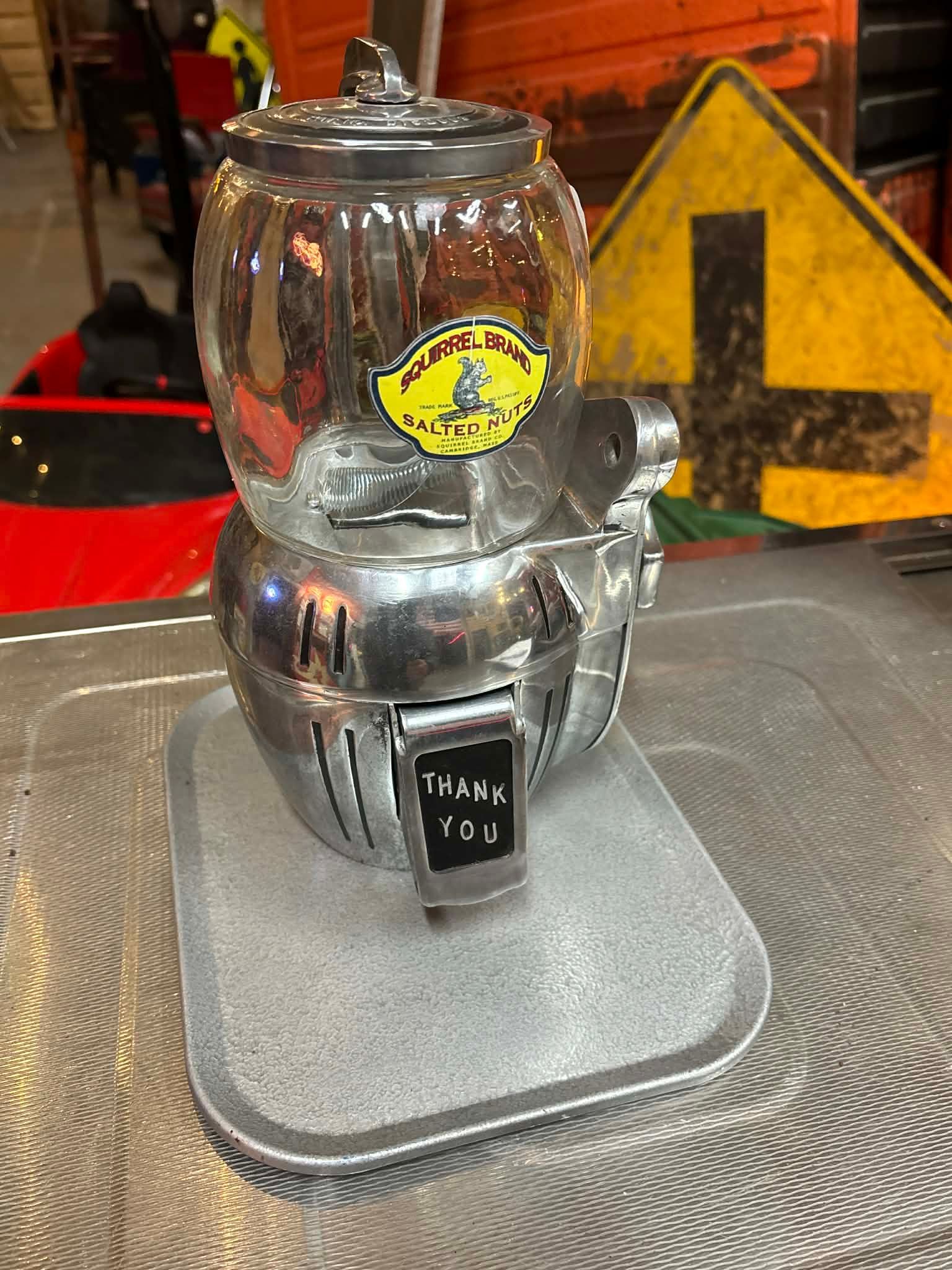 Distributeur ancien Atlas Bantam – USA – Circa 1947 – Bocal verre – Complet avec clé