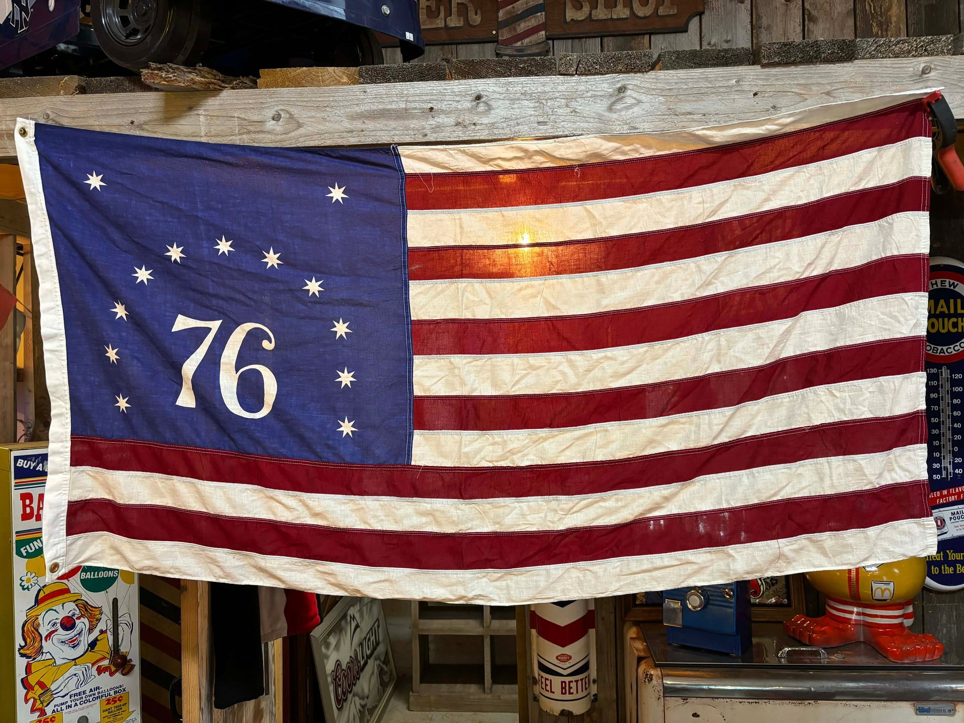 Drapeau américain ancien – Modèle « 76 » – Style Betsy Ross – USA
