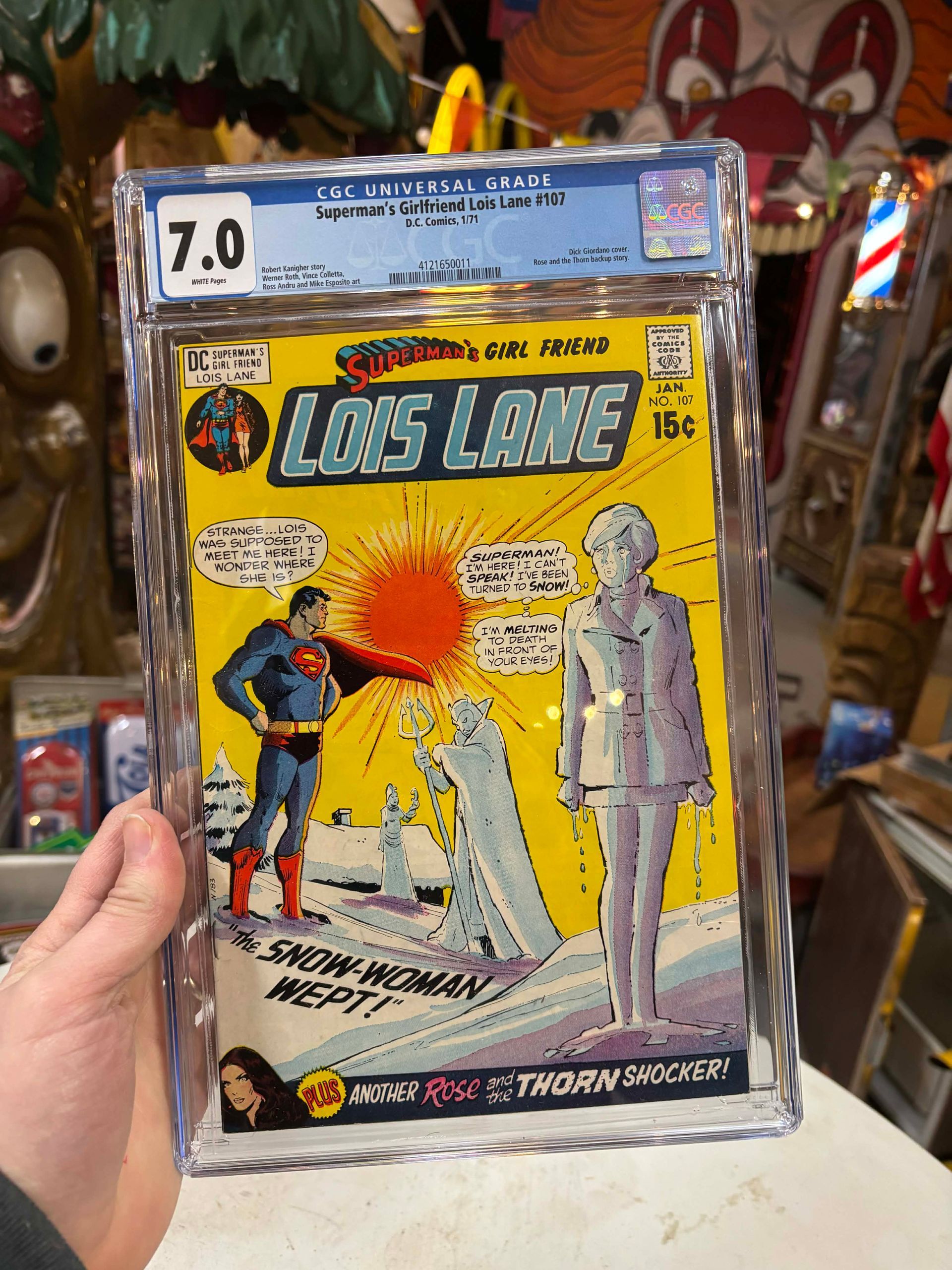 Comic Book DC – Superman’s Girlfriend Lois Lane #107 – 1971 – CGC 7.0 White Pages
