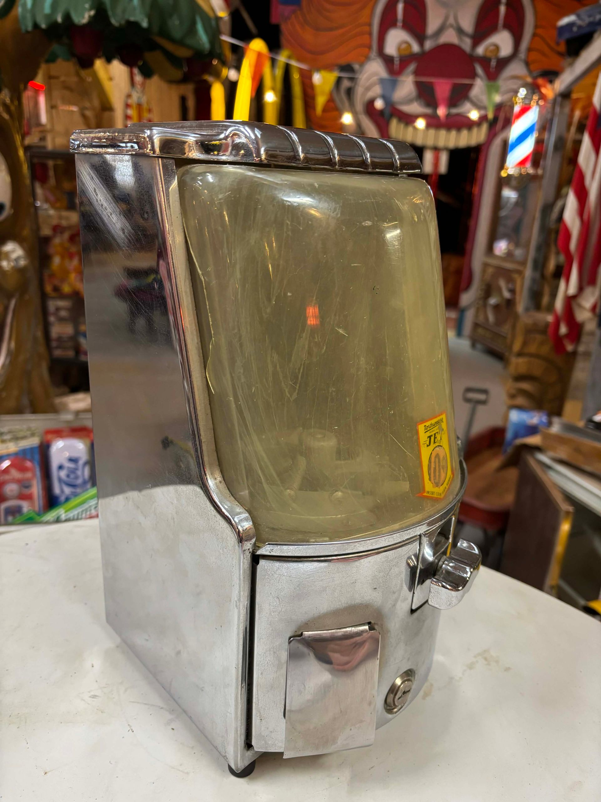 Distributeur Américain de Collection – Northwestern Model Jet – Version Chrome Rare – Années 1940 / 1950