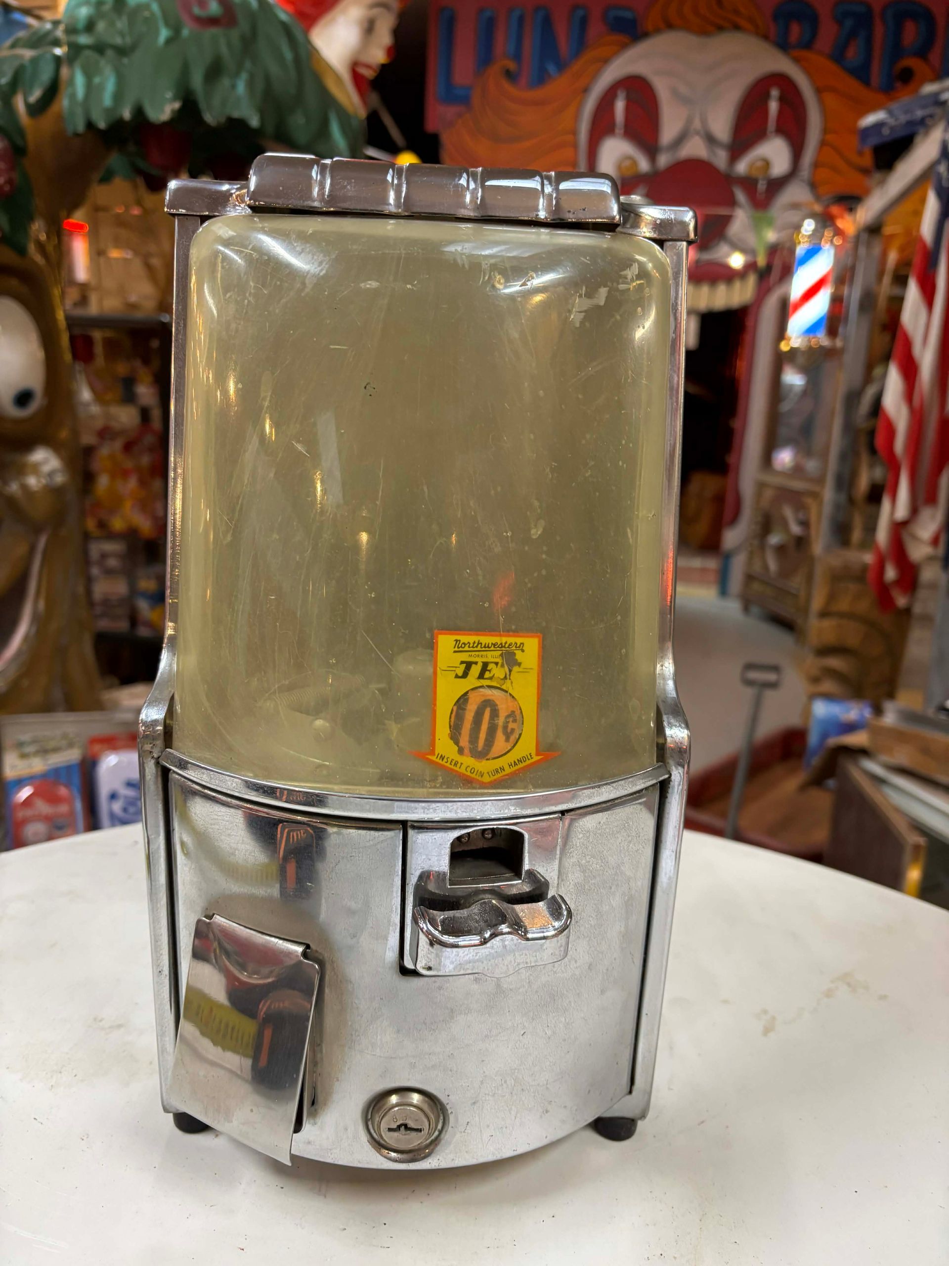 Distributeur Américain de Collection – Northwestern Model Jet – Version Chrome Rare – Années 1940 / 1950