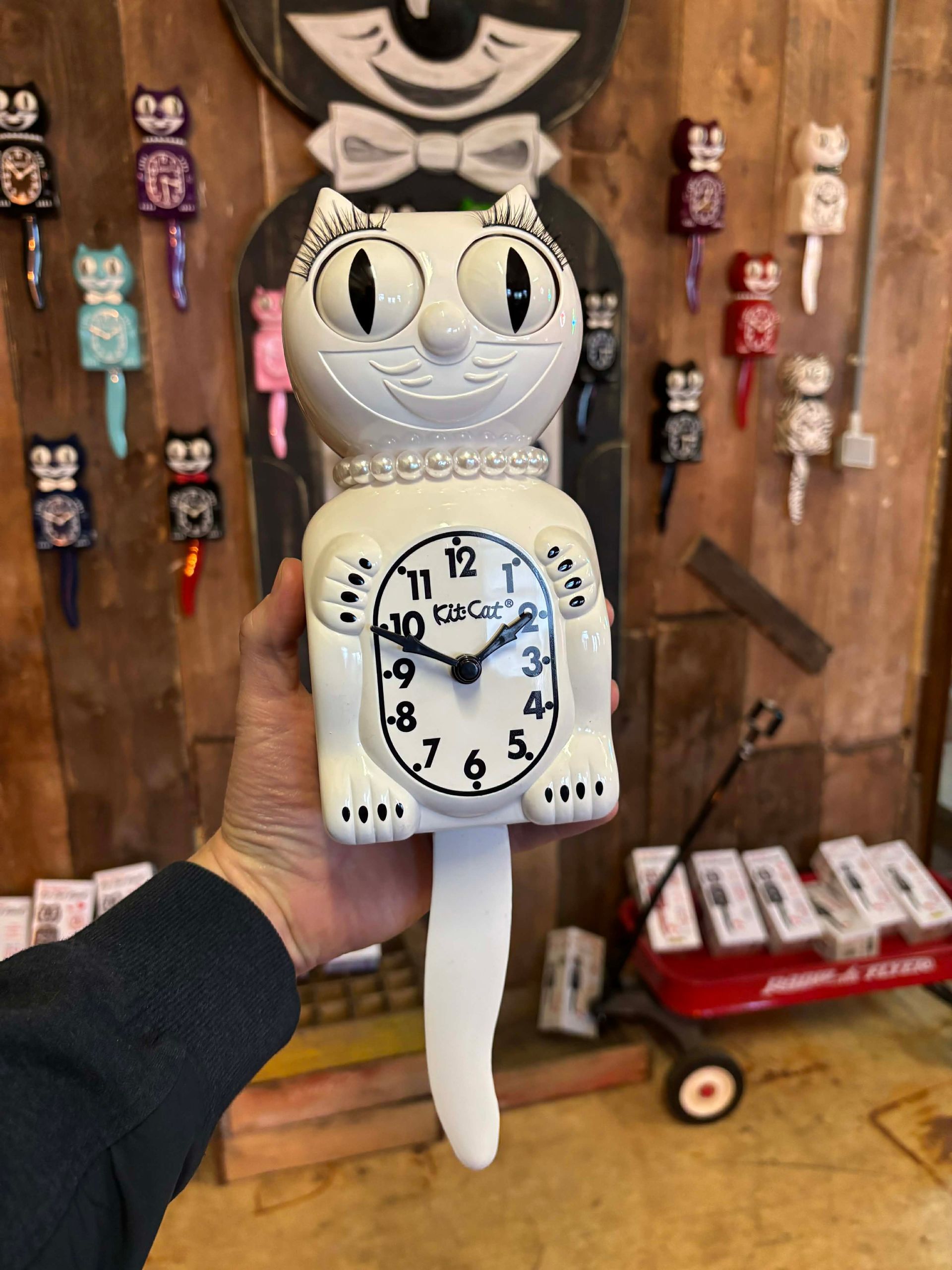 Kit-Cat Klock – Blanc Lady Édition Limitée