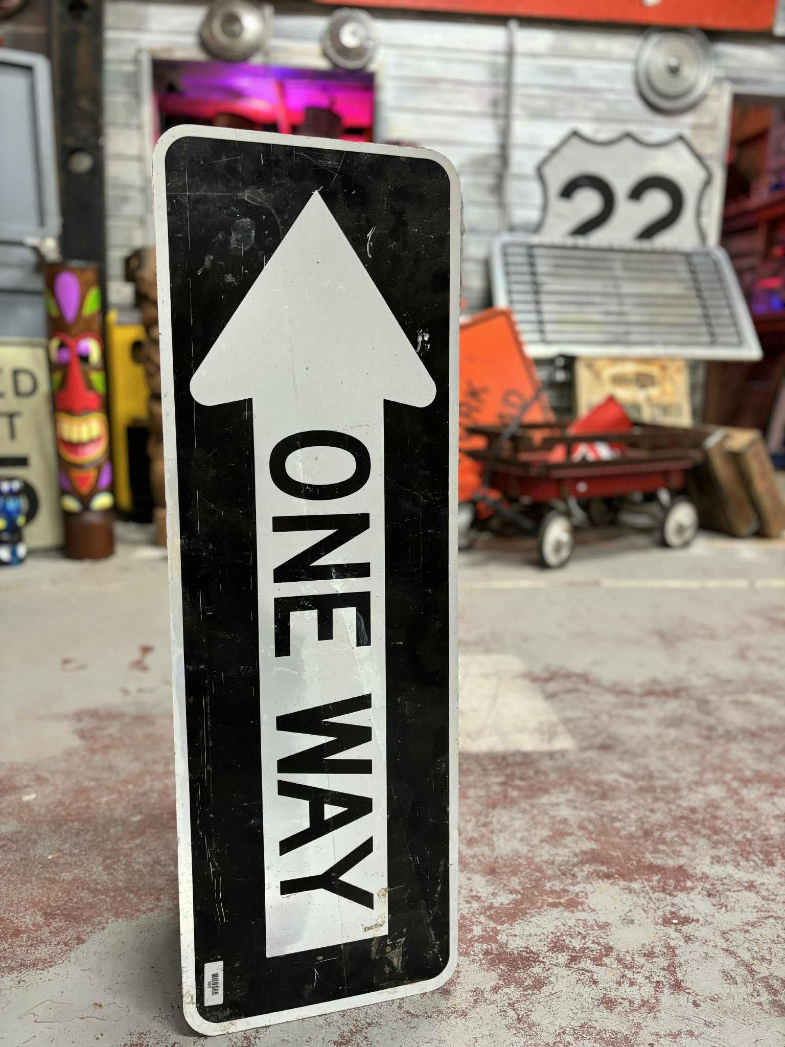 Panneau US vintage – One Way