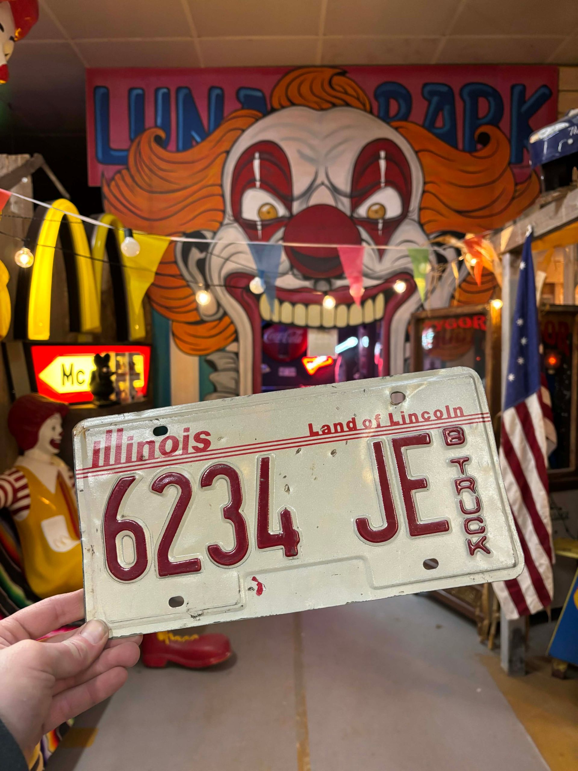 Plaque d’immatriculation US authentique – Illinois “Land of Lincoln”