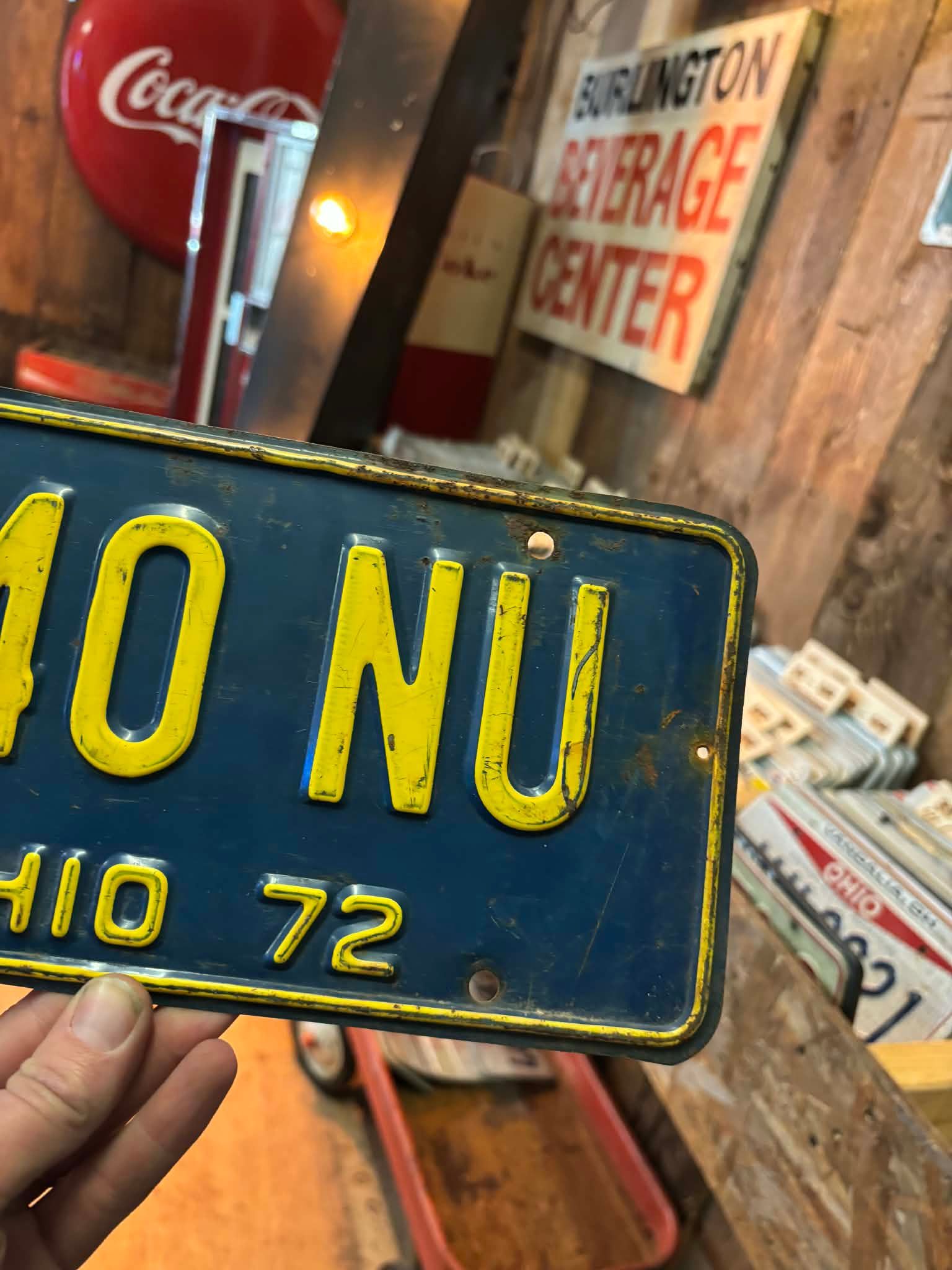 Dans son jus d’origine – Plaque d’immatriculation USA Ohio