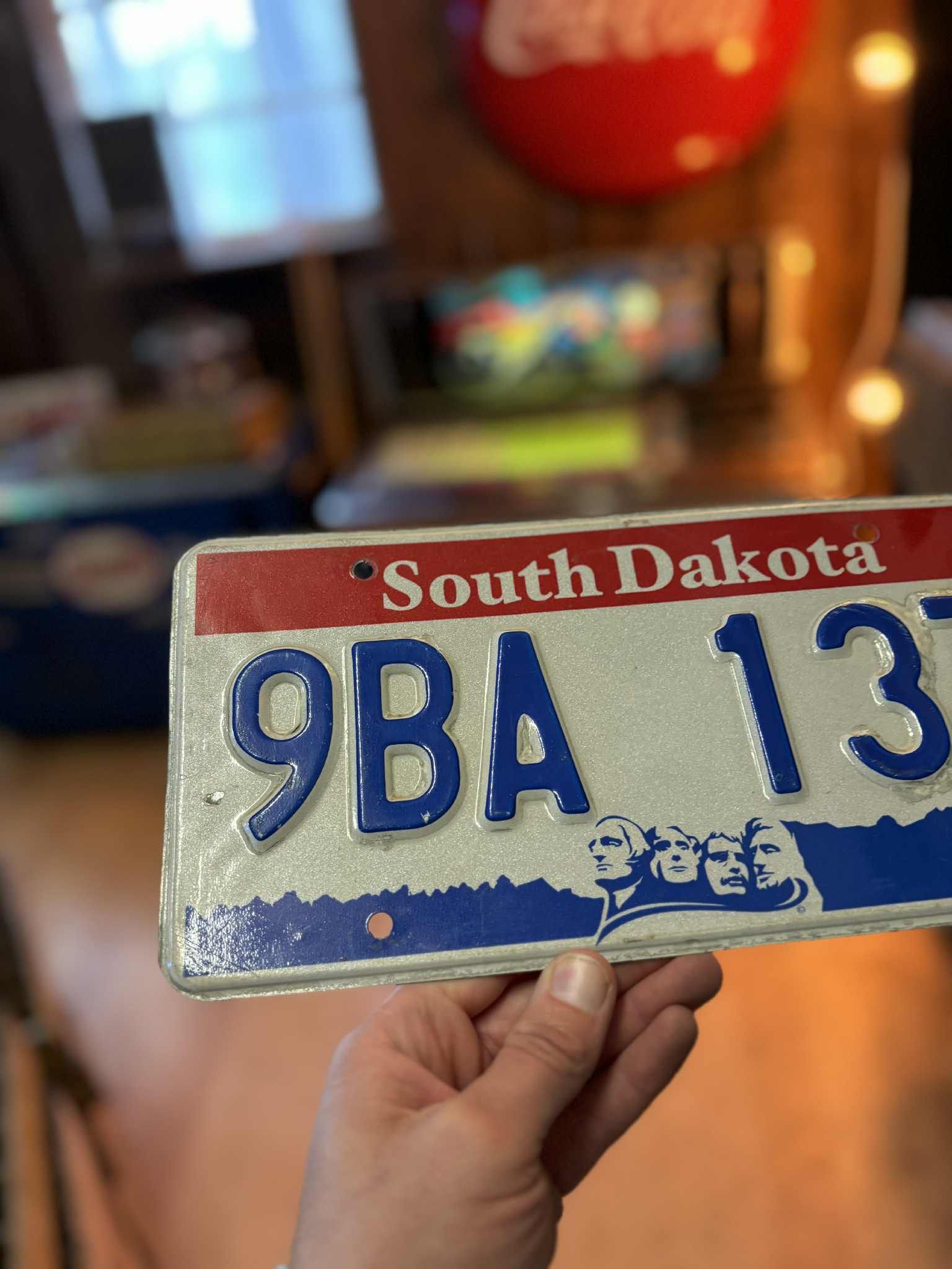 Plaque d’immatriculation authentique – South Dakota (USA)