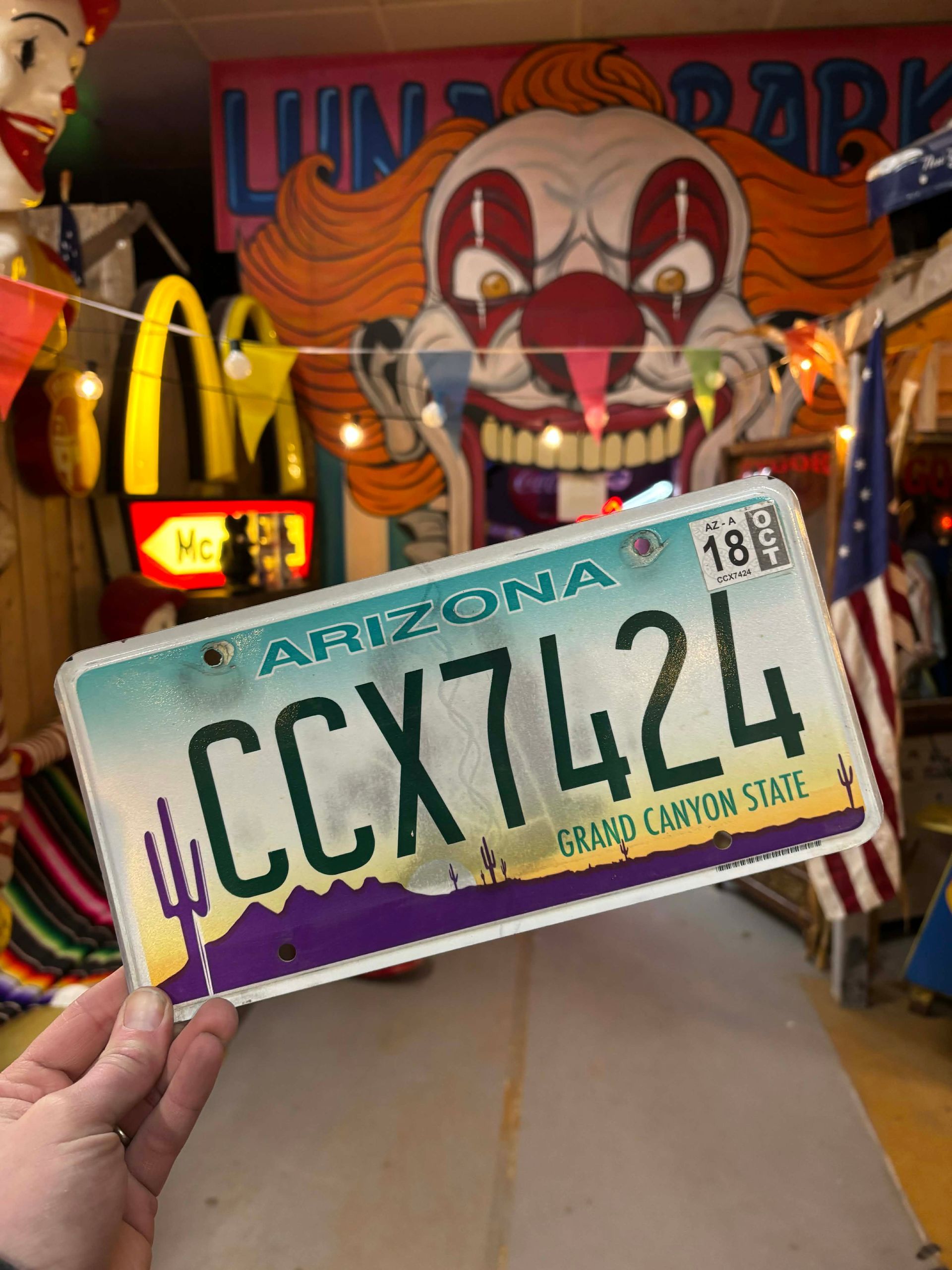 Plaque d’immatriculation US authentique – Arizona – Grand Canyon State – Non emboutie