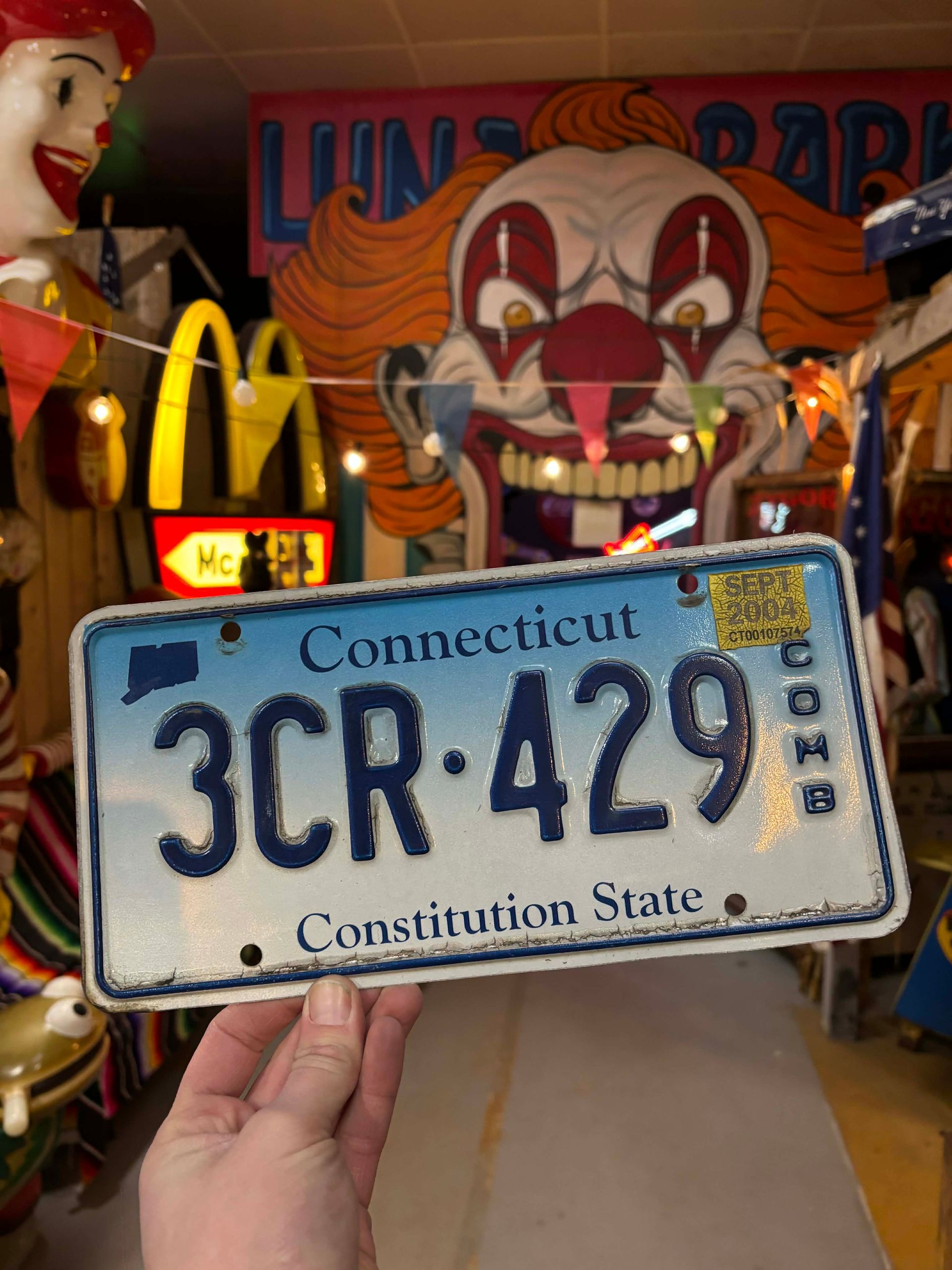 Plaque d’immatriculation US authentique – Connecticut – Constitution State