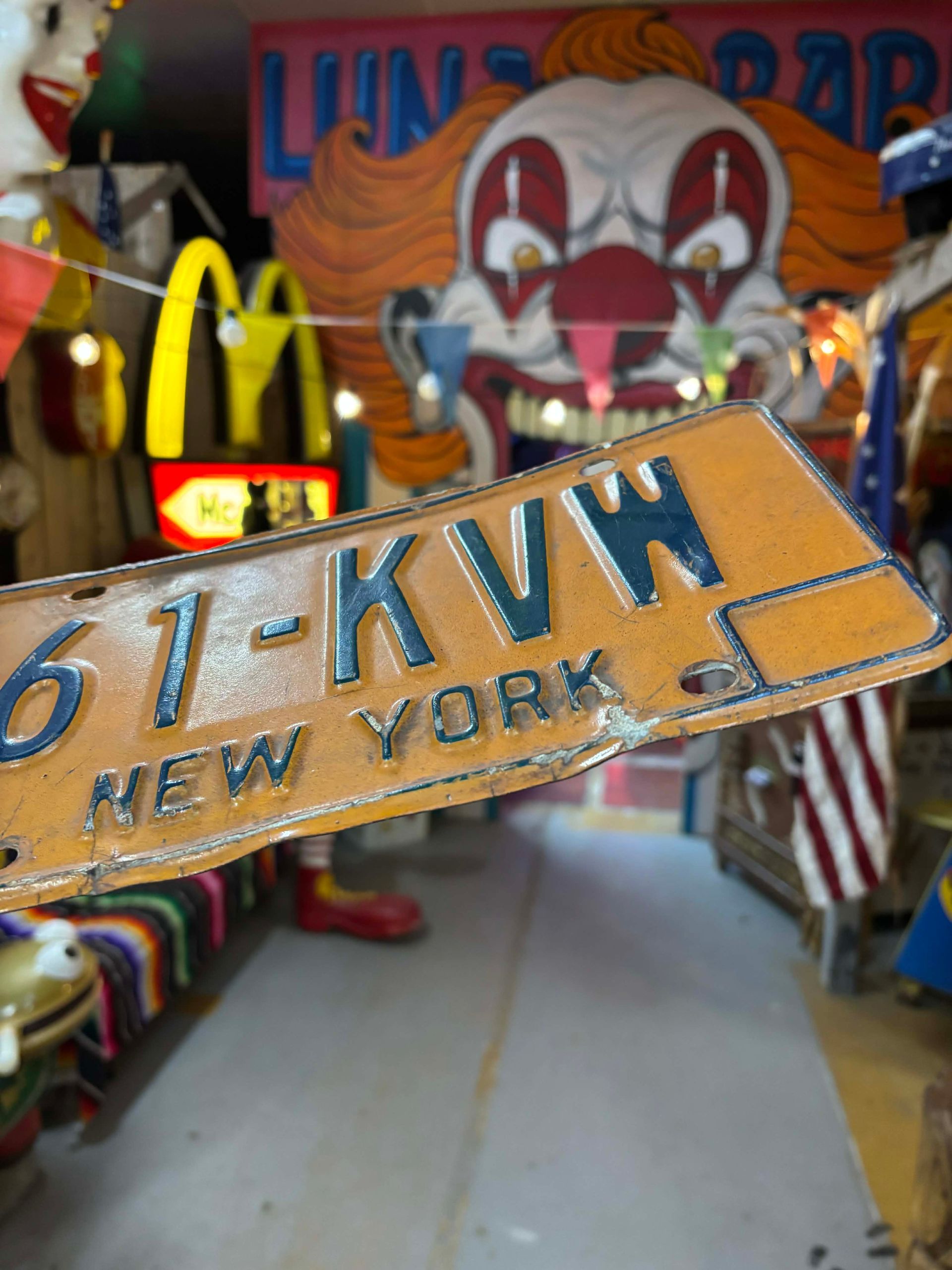 Plaque d’immatriculation US authentique – New York – 1970