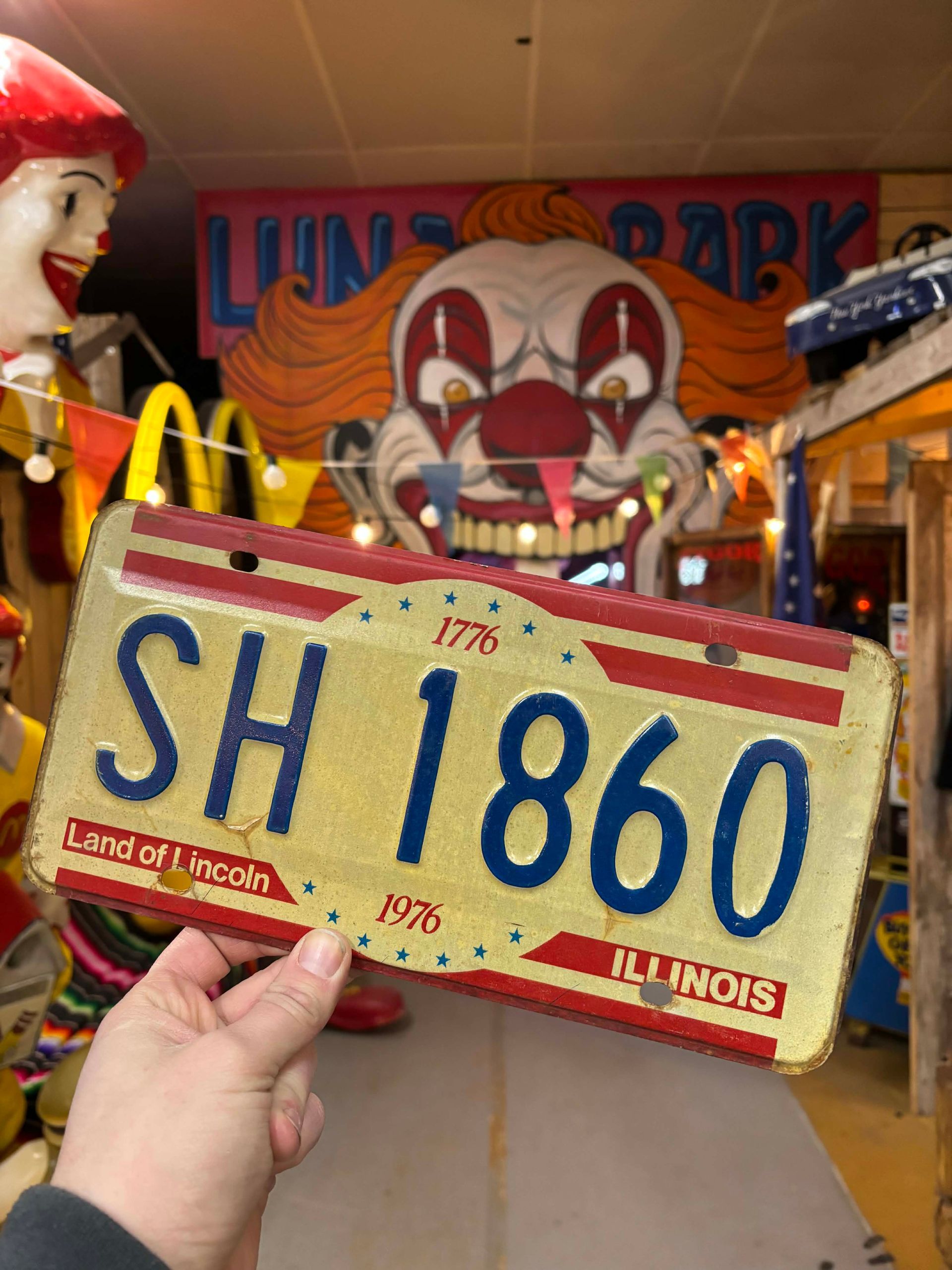 Plaque d’immatriculation Illinois – USA (Bicentennial 1976)