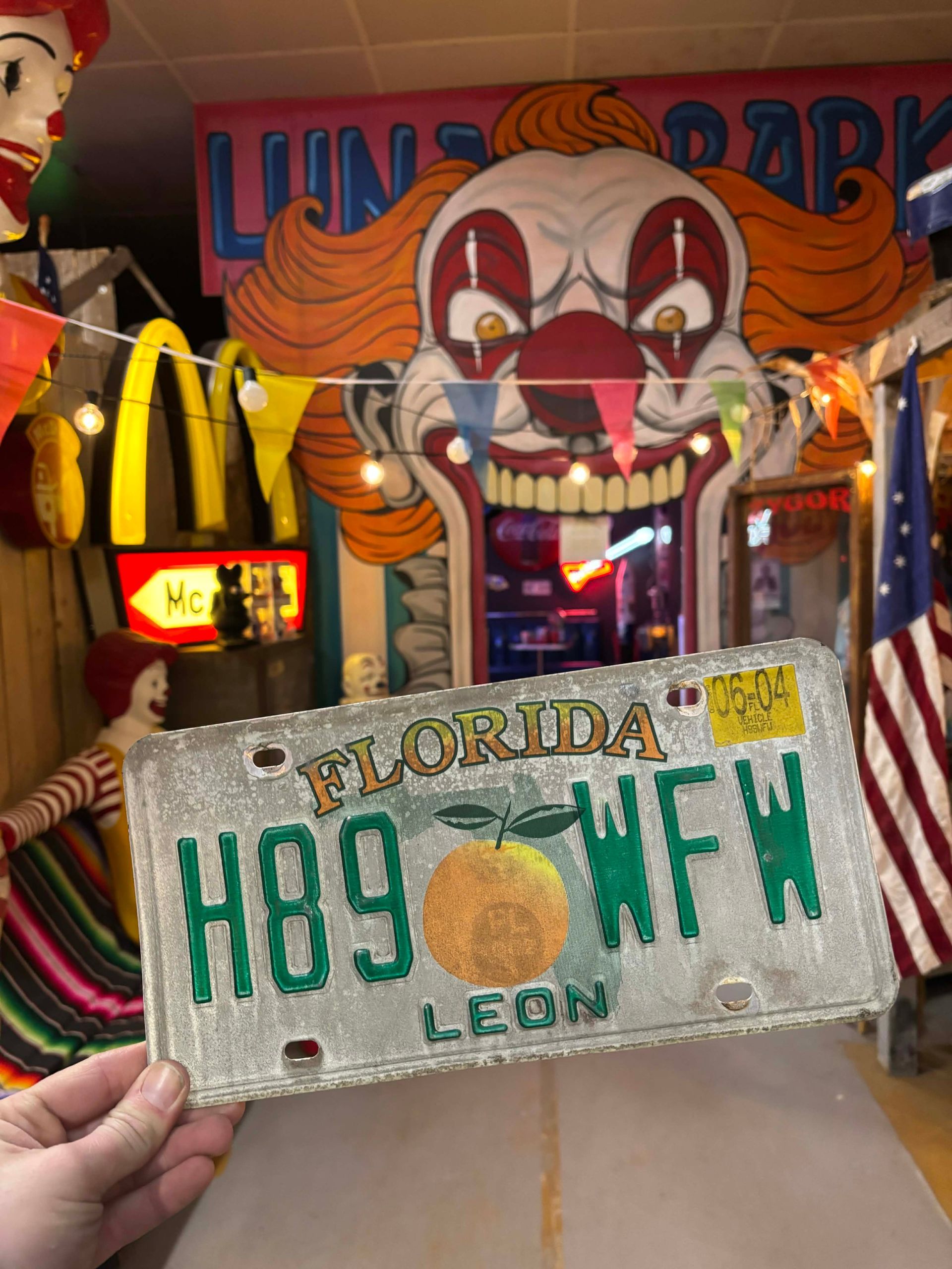 Plaque d’immatriculation US authentique – Florida – Leon County