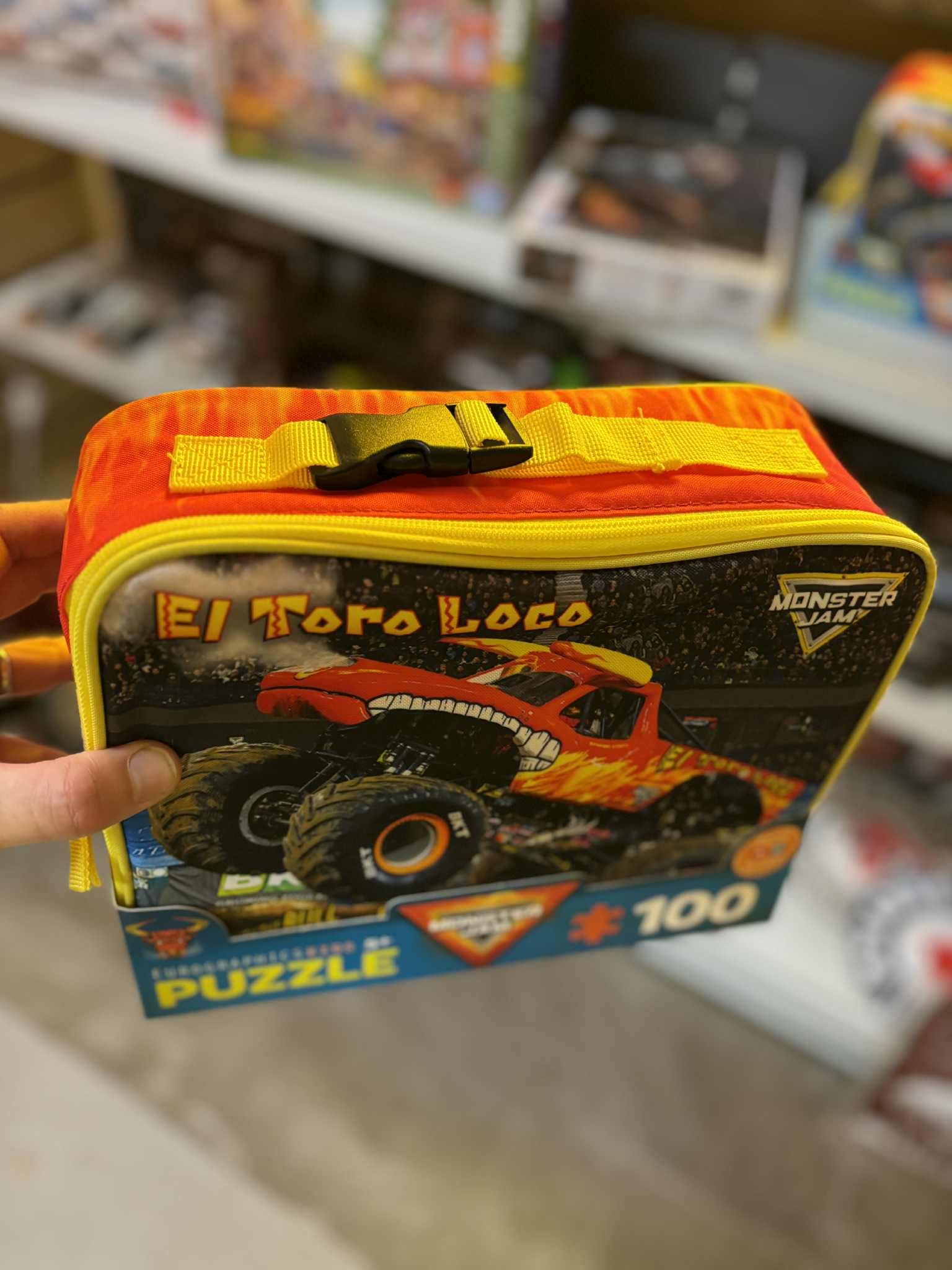 Puzzle Eurographics El Toro Loco – Monster Jam (100 pièces) + Sac à déjeuner isotherme