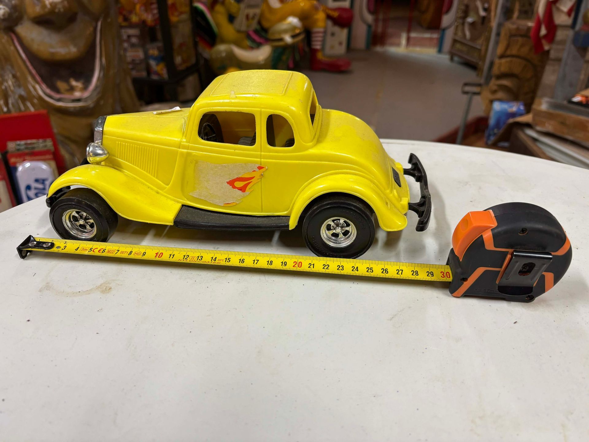 Voiture Jouet Hot Rod Vintage – Coupé Custom – Plastique – Années 1970–1980