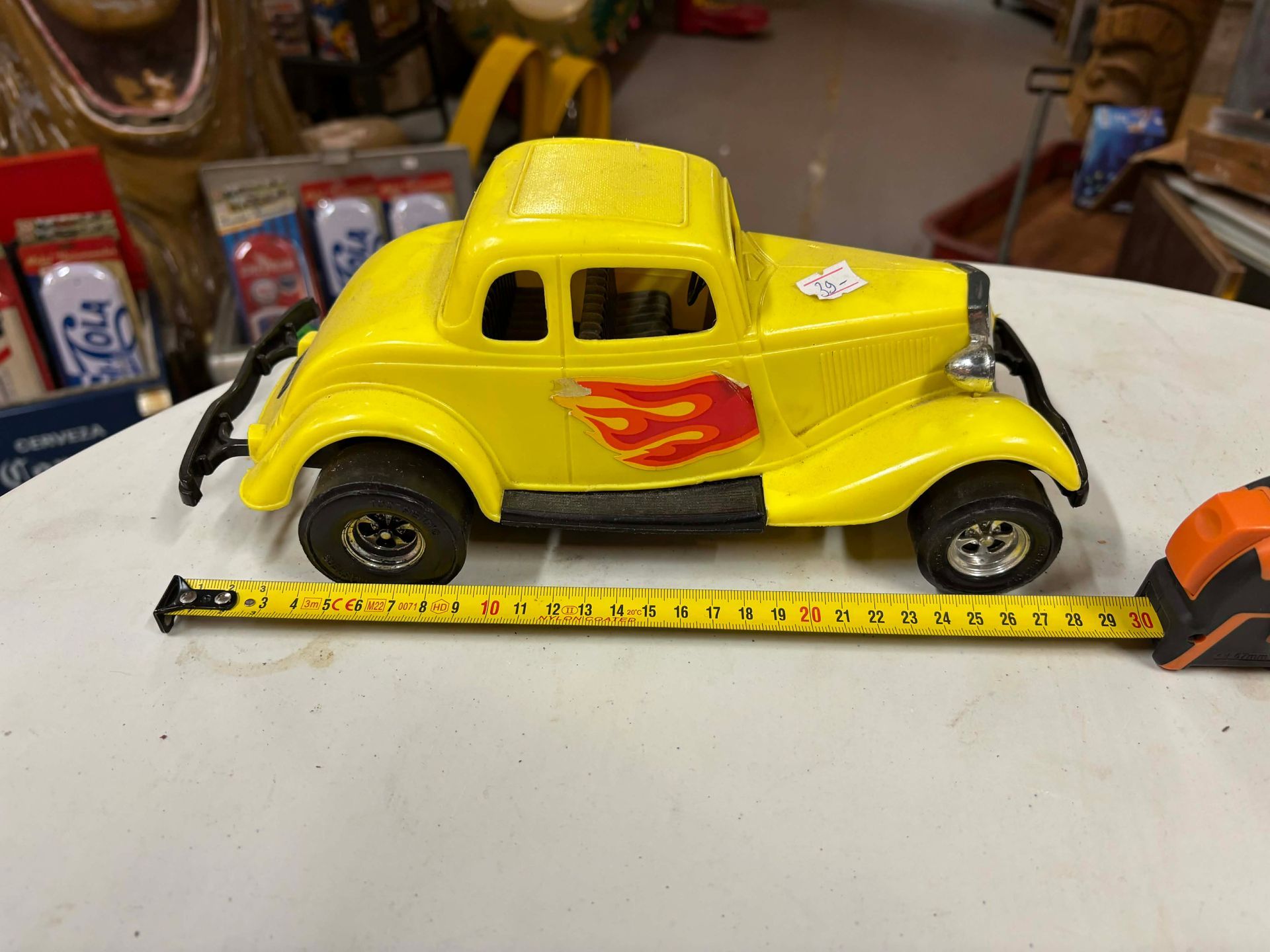 Voiture Jouet Hot Rod Vintage – Coupé Custom – Plastique – Années 1970–1980