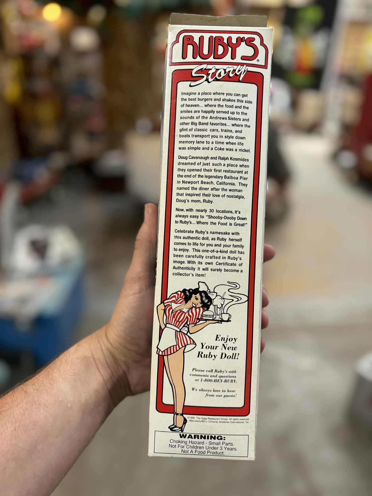 Poupée Ruby’s Diner – Année 1996