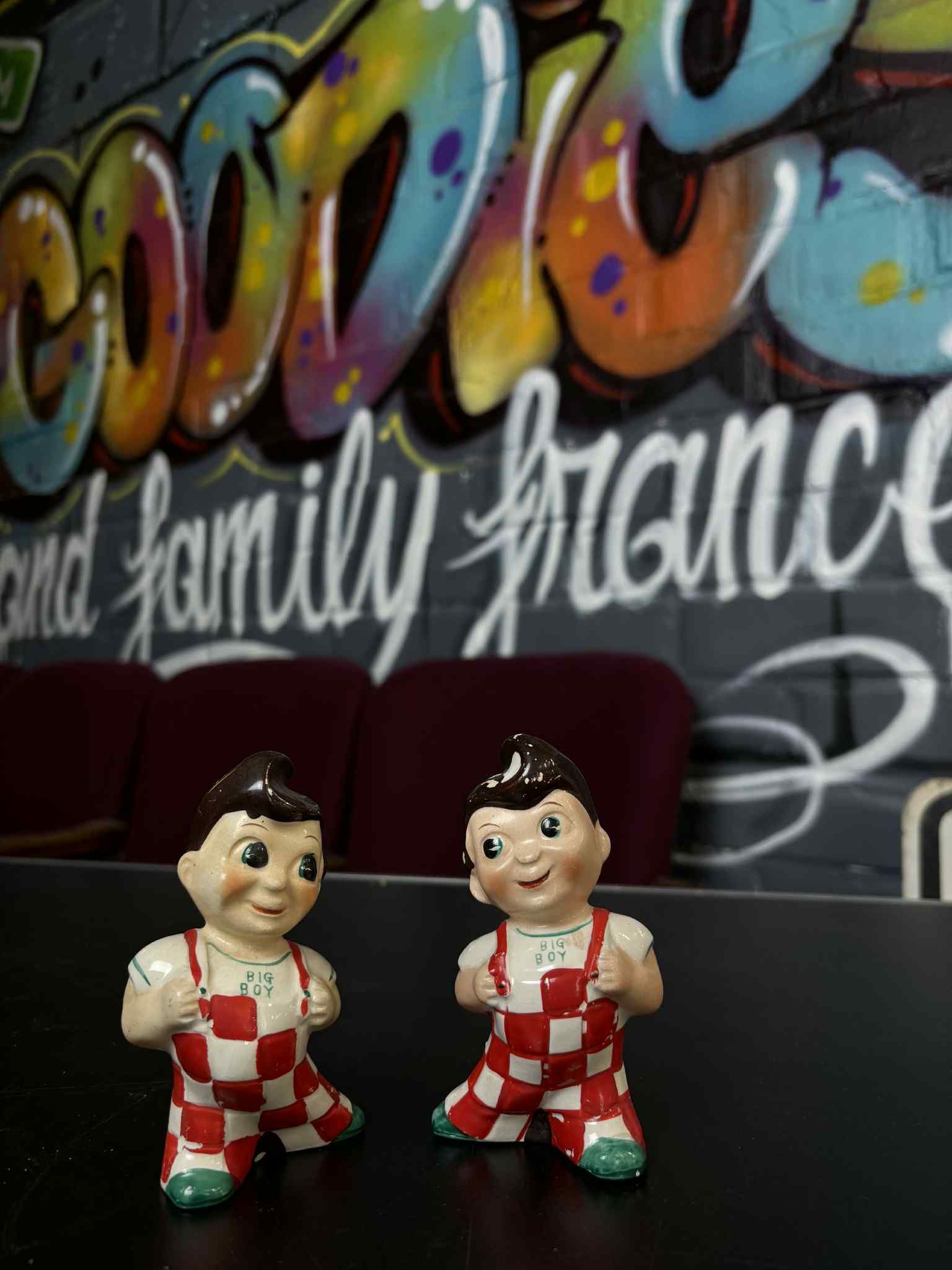 Set de salière et poivrière Big Boy – Années 90 – Vintage Japon