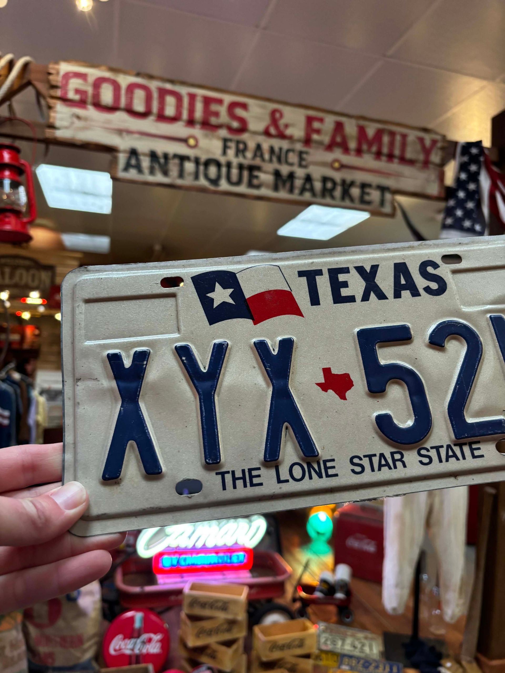 Plaque d’immatriculation Texas originale