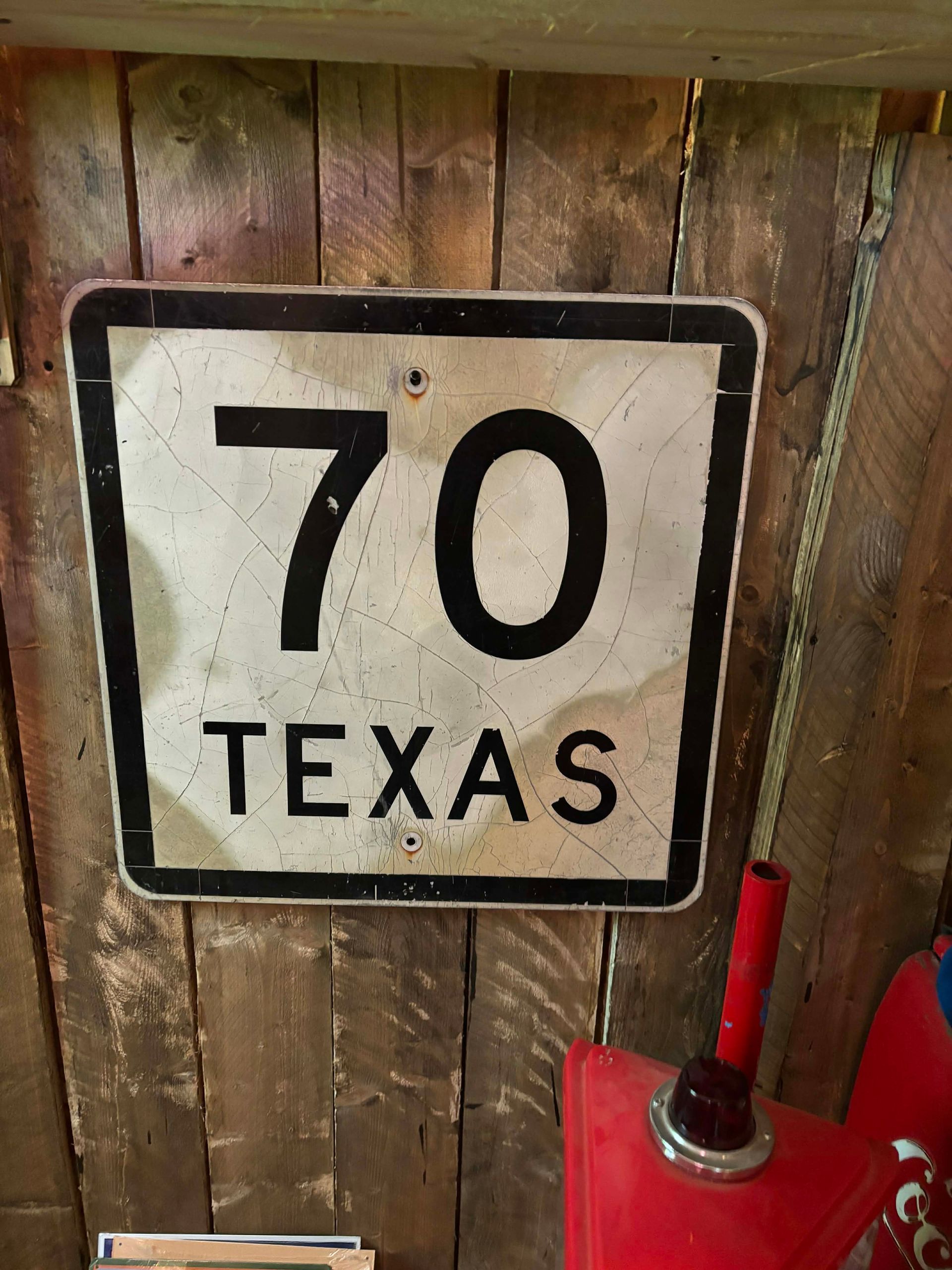 Panneau routier Texas 70 – Original USA