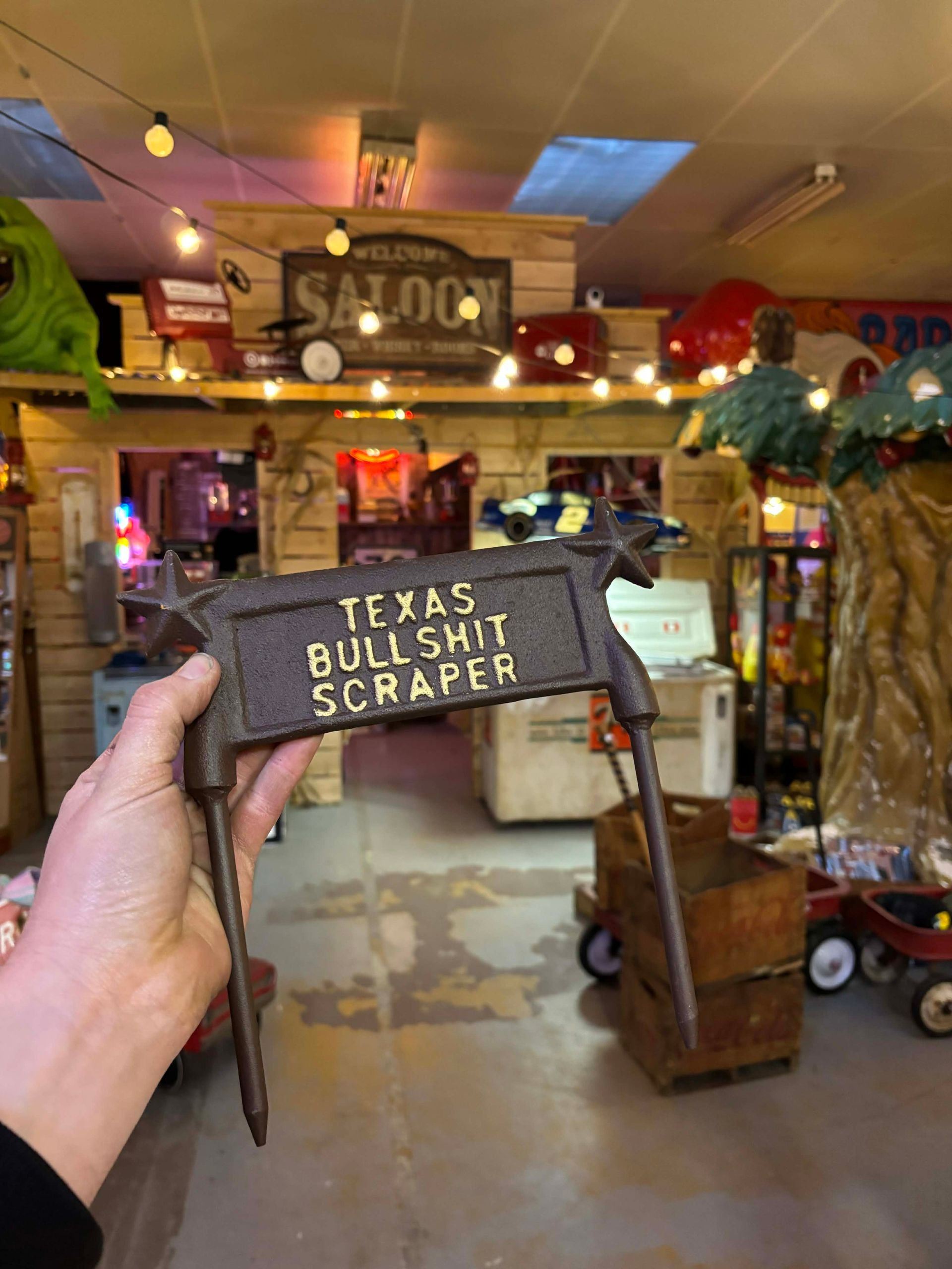 Racloir à bottes en fonte – « Texas Bullshit Scraper »