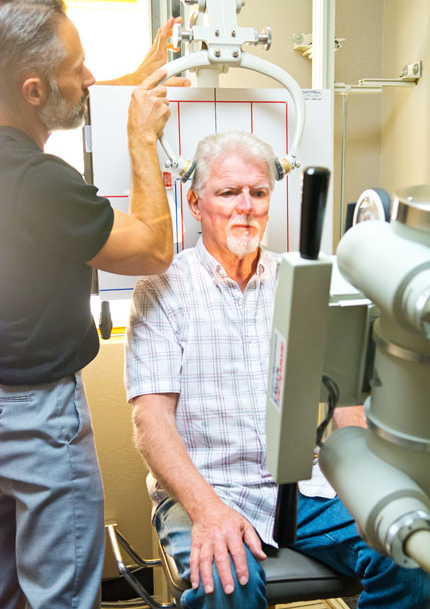 older man receiving chiropractic care