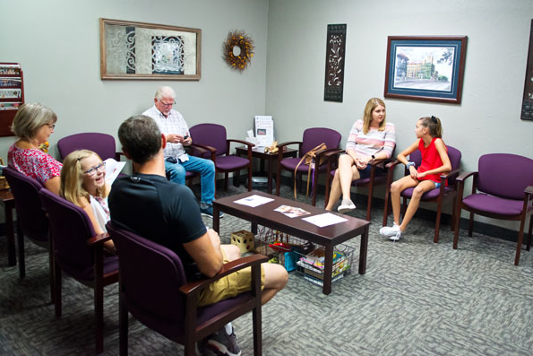 people in a waiting room