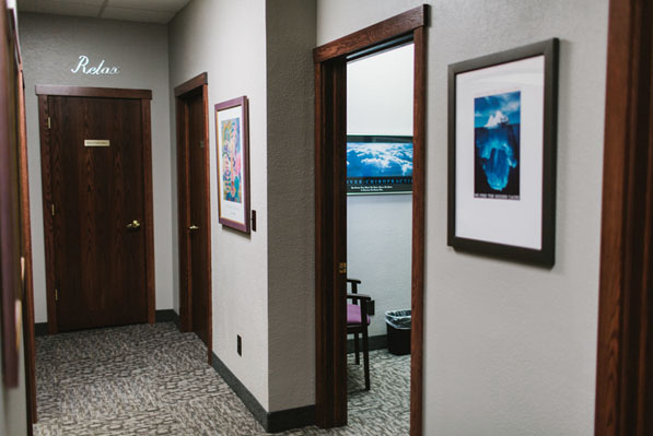 chiropractic office hallway